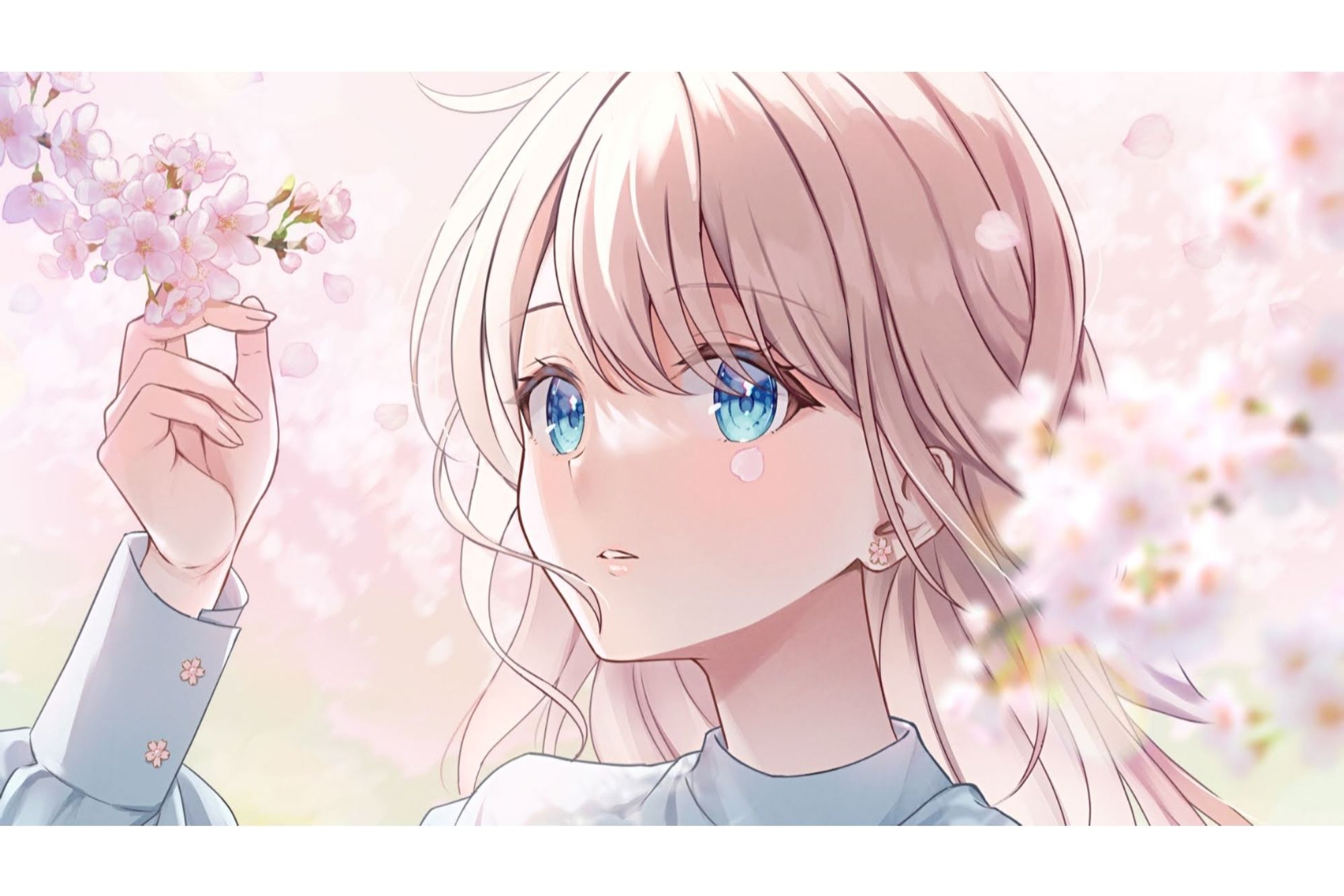 VTuber楪ひなたさんの『花を唄う』歌ってみた動画のイラストを担当しました！