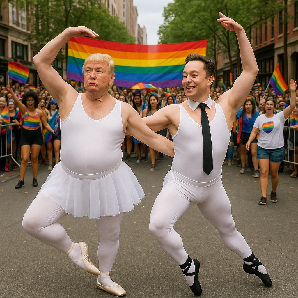 Trump and Musk at Pride