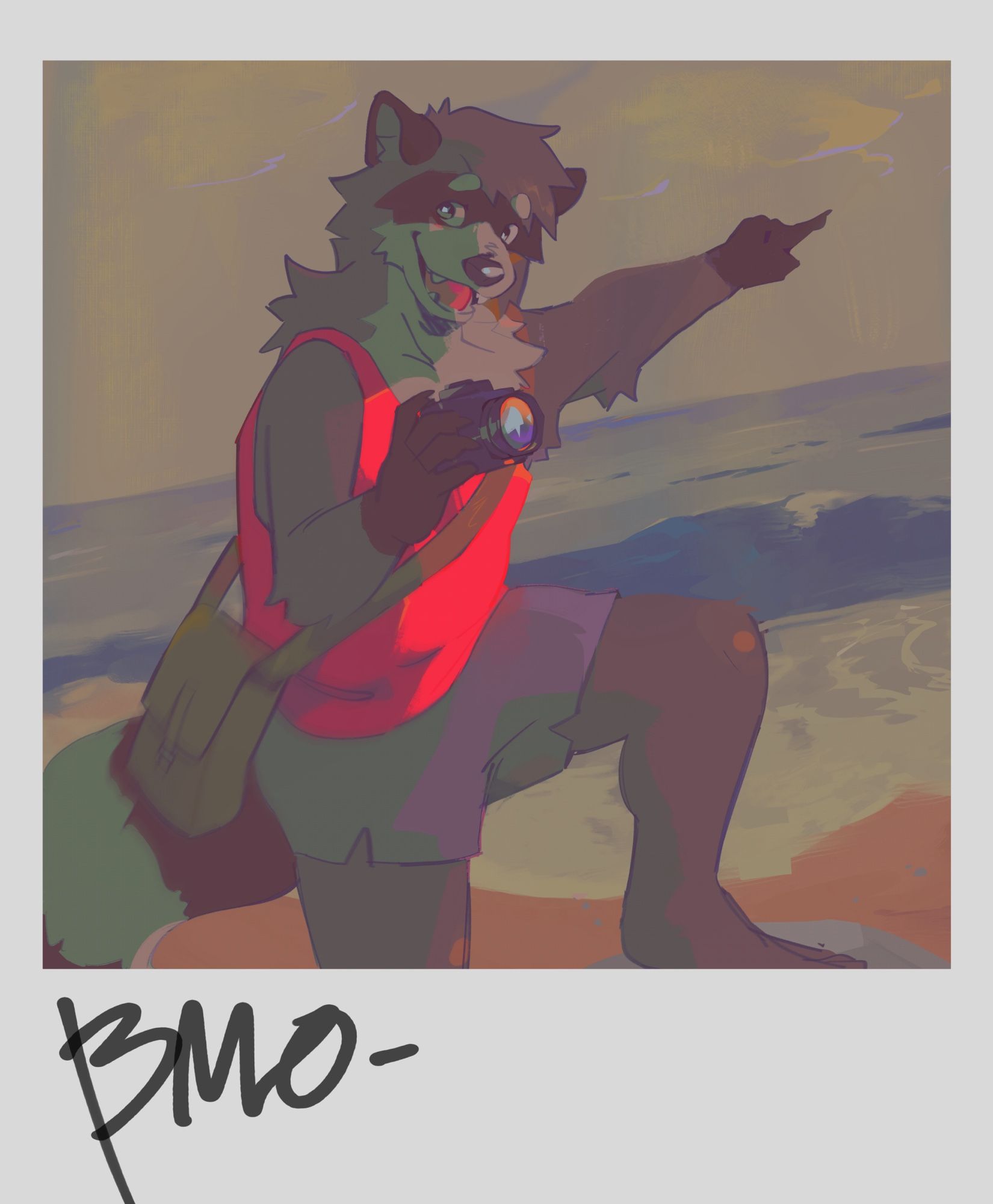 bmo_raccoon portrait by voidhound