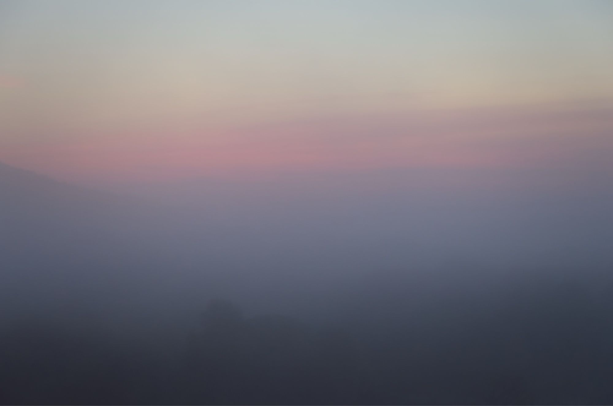 Misty landscape- very sift blend of colours with little structure visible