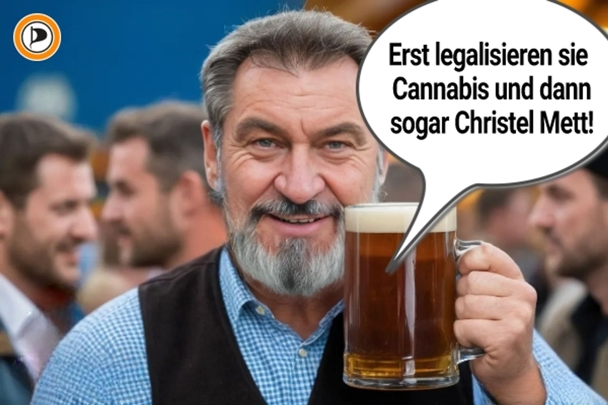 !B Söder auf Oktoberfest mit Maß Bier