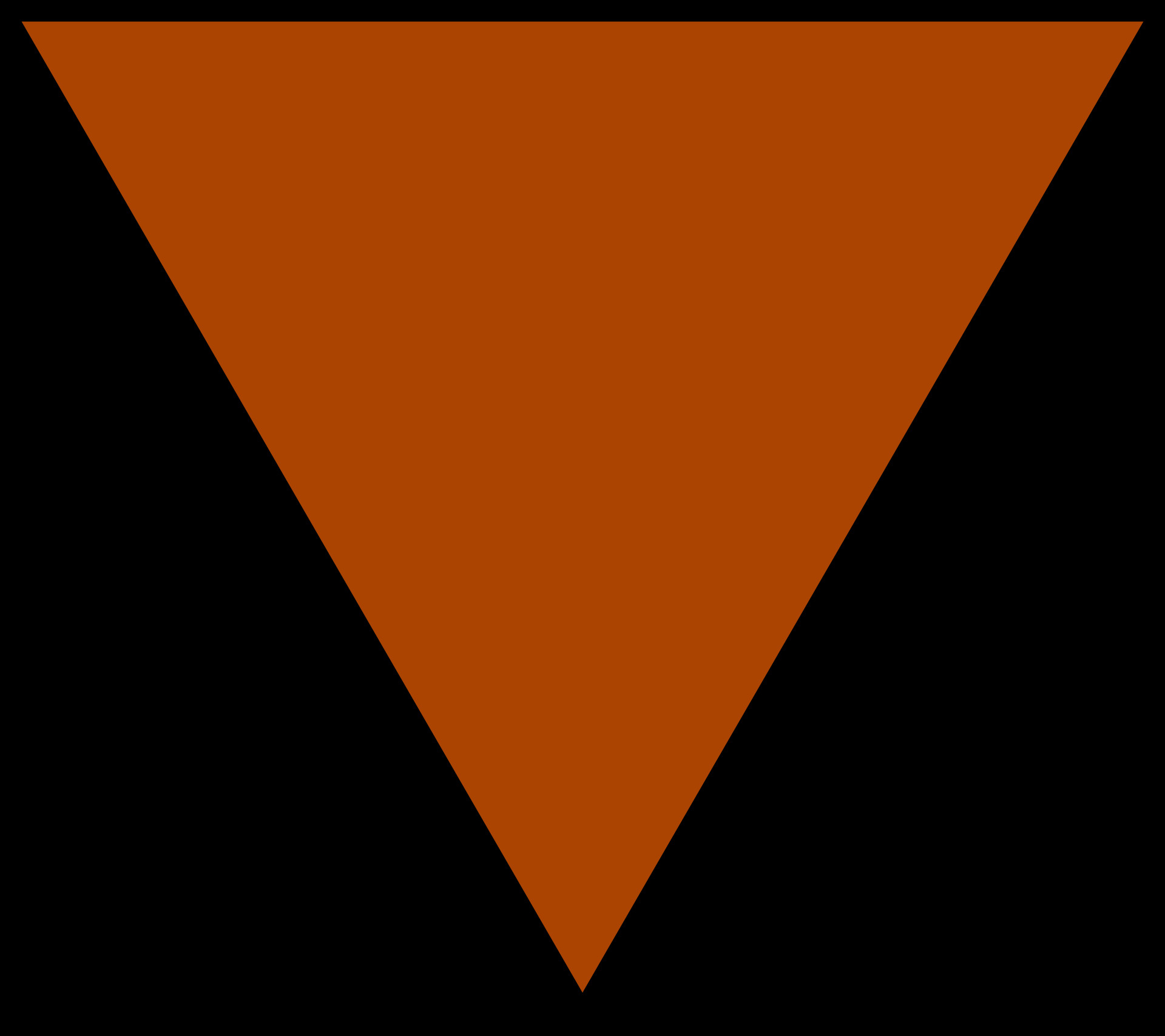 Romani prisoners in German concentration camps such as Auschwitz were forced to wear the brown inverted triangle on their prison uniforms so they could be distinguished from other inmates