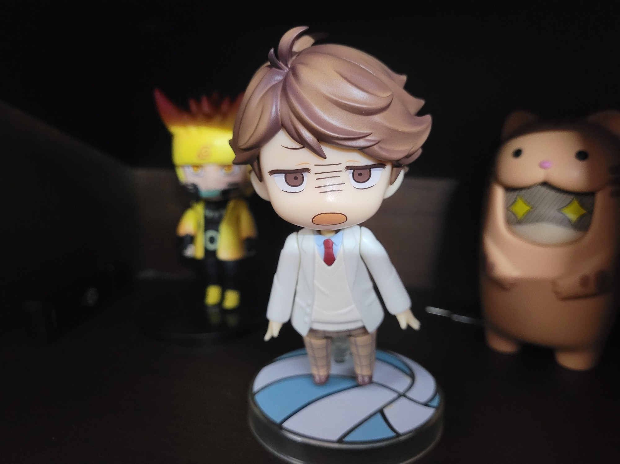 My oikawa figurine putting forth a judgemental stare