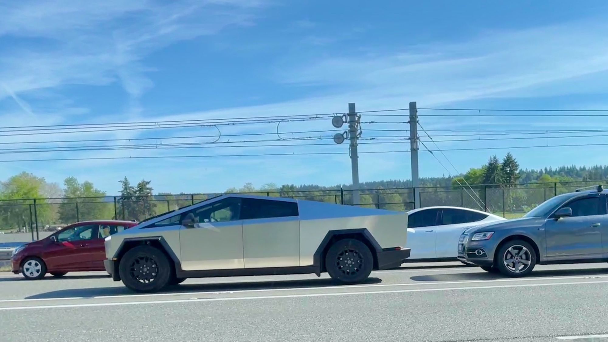 Photo of Cyber truck on 520 E in Redmond