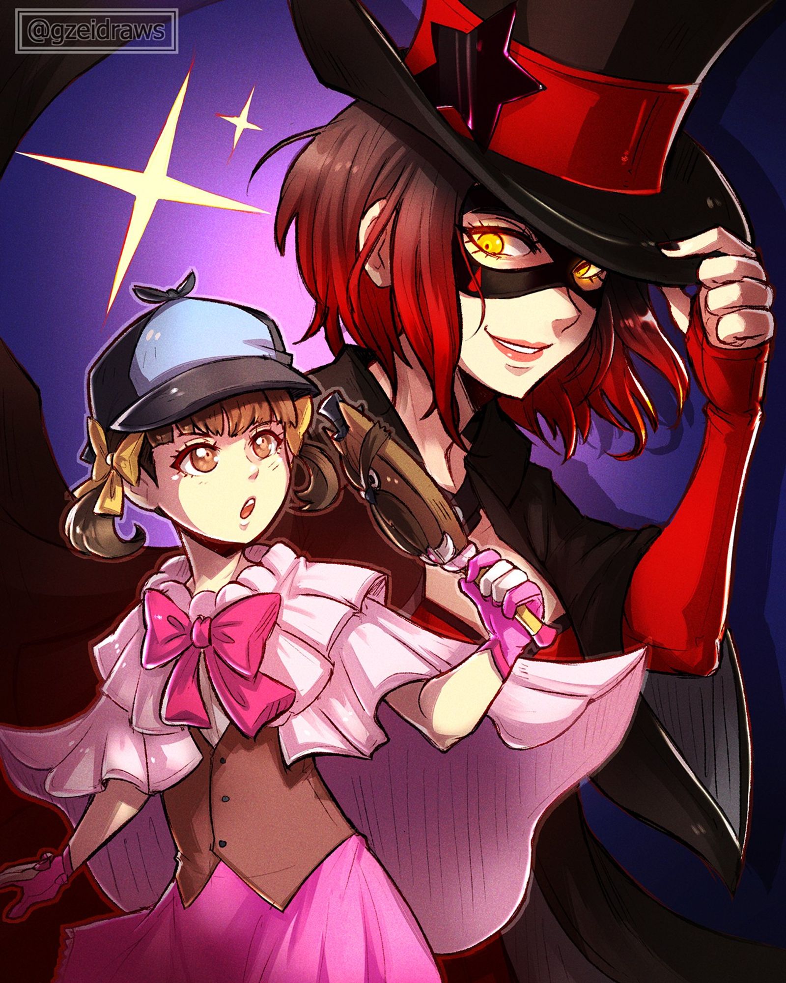 persona 4 detective nanako and persona 5 strikers shadow akane