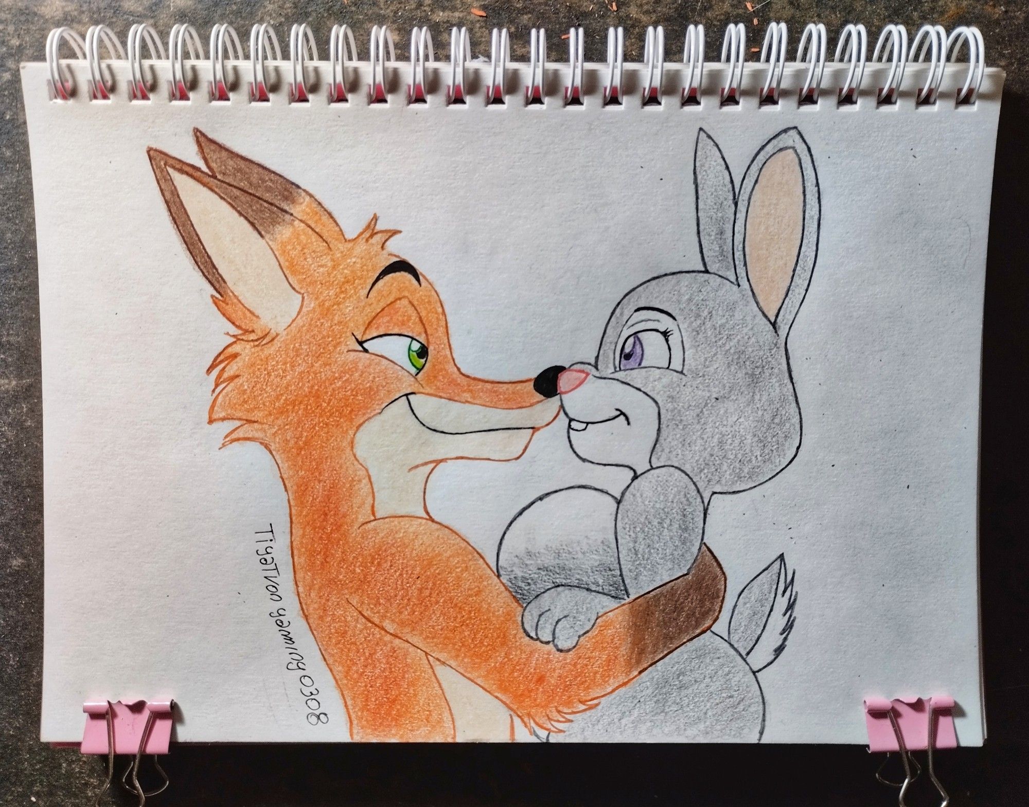 Nick wilde and Bonnie hopps 
declaring your love🫂