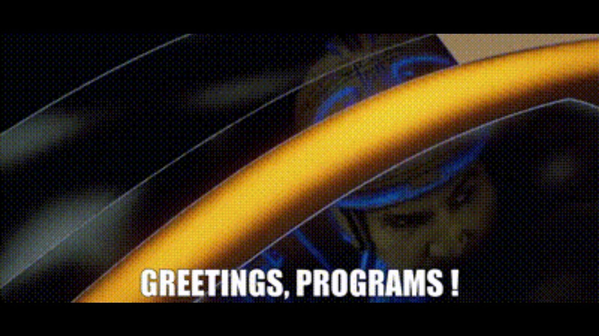 Tron Flynn greetings programs