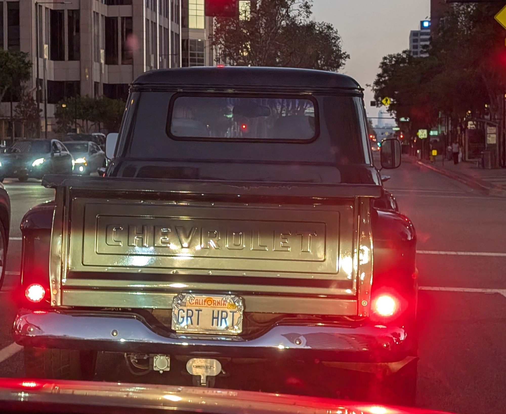 An old Chevrolet with the plate GRT HRT