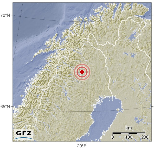 Event map showing the location of the earthquake.