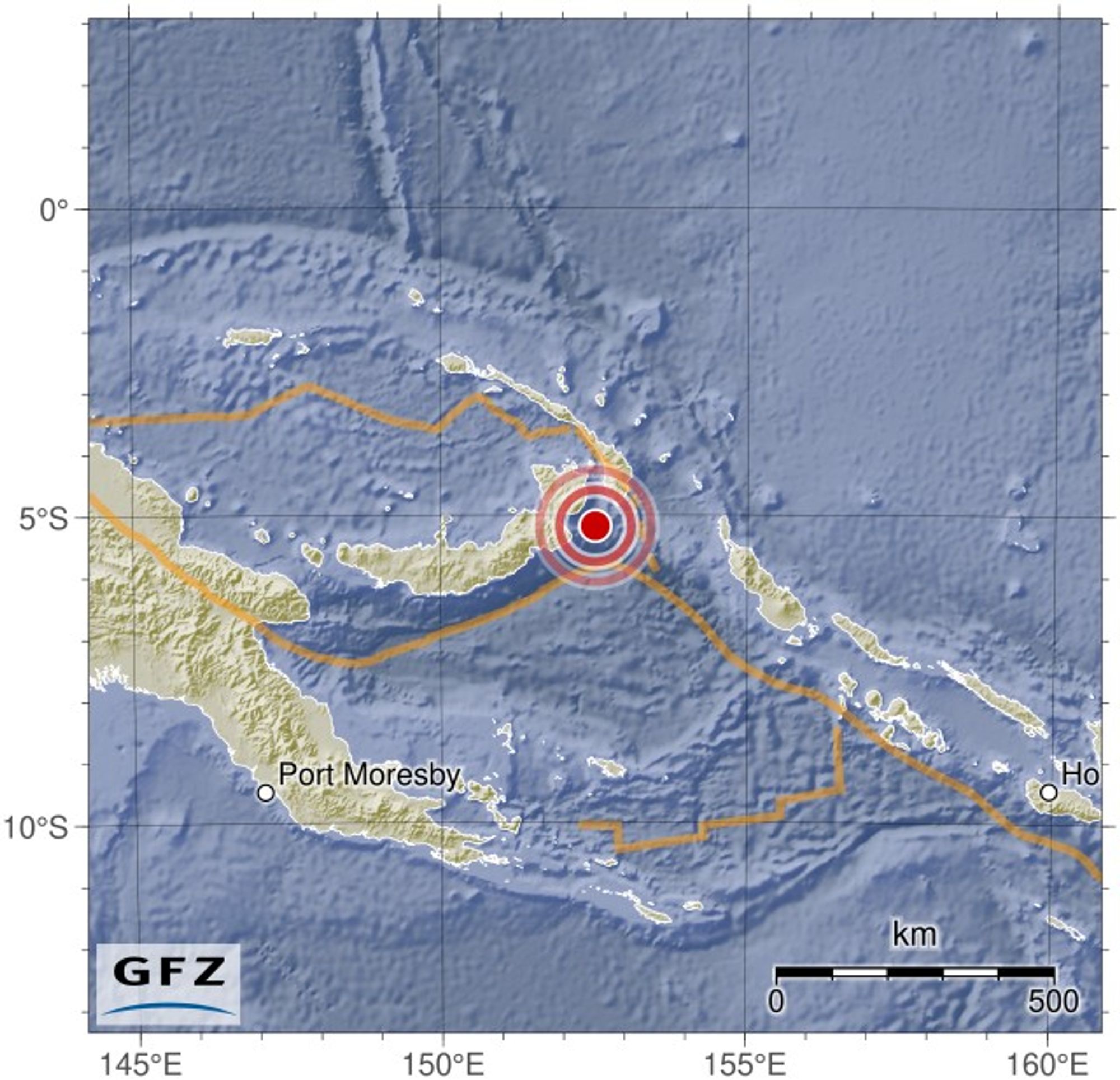 Event map showing the location of the earthquake.