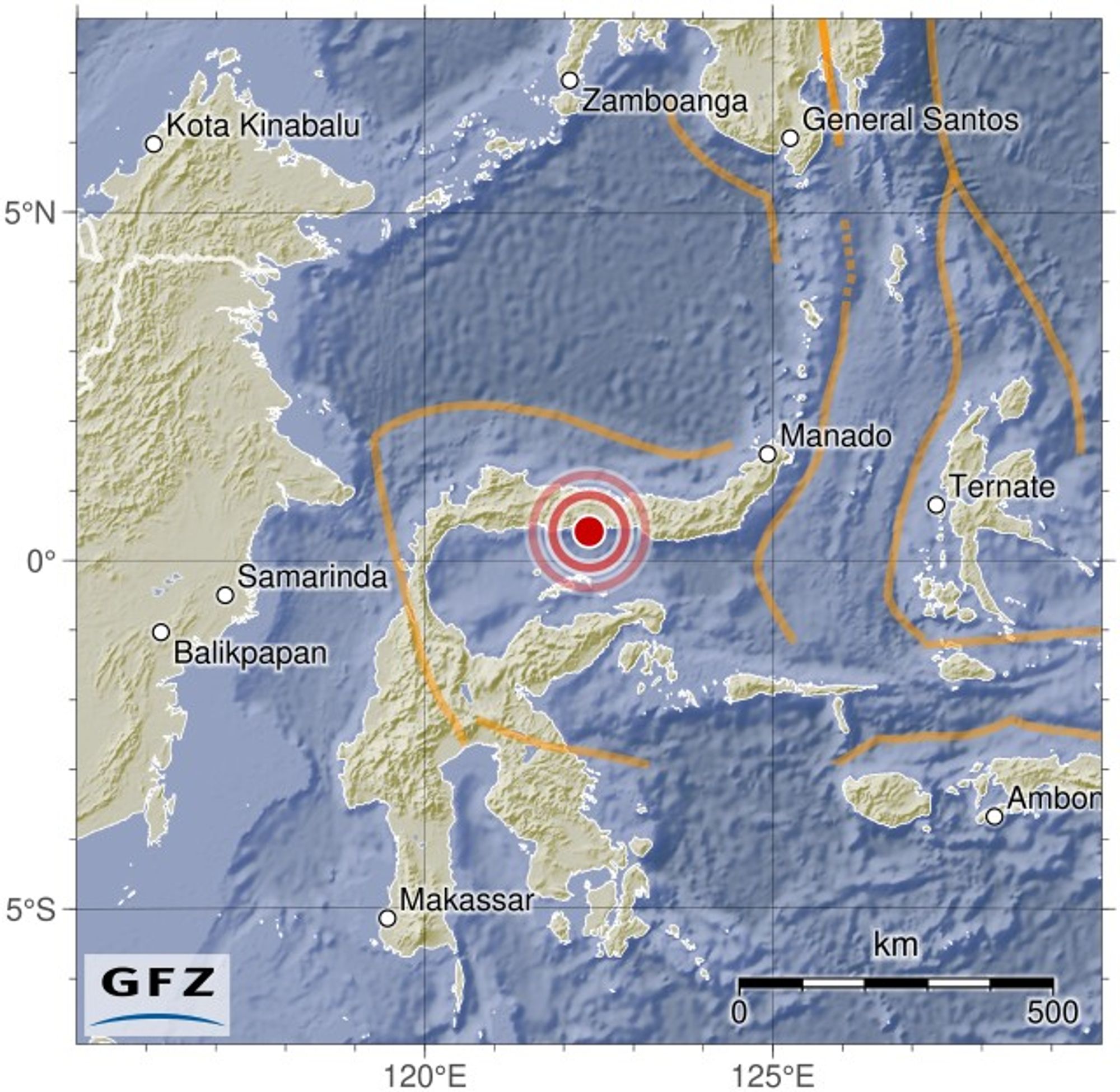 Event map showing the location of the earthquake.