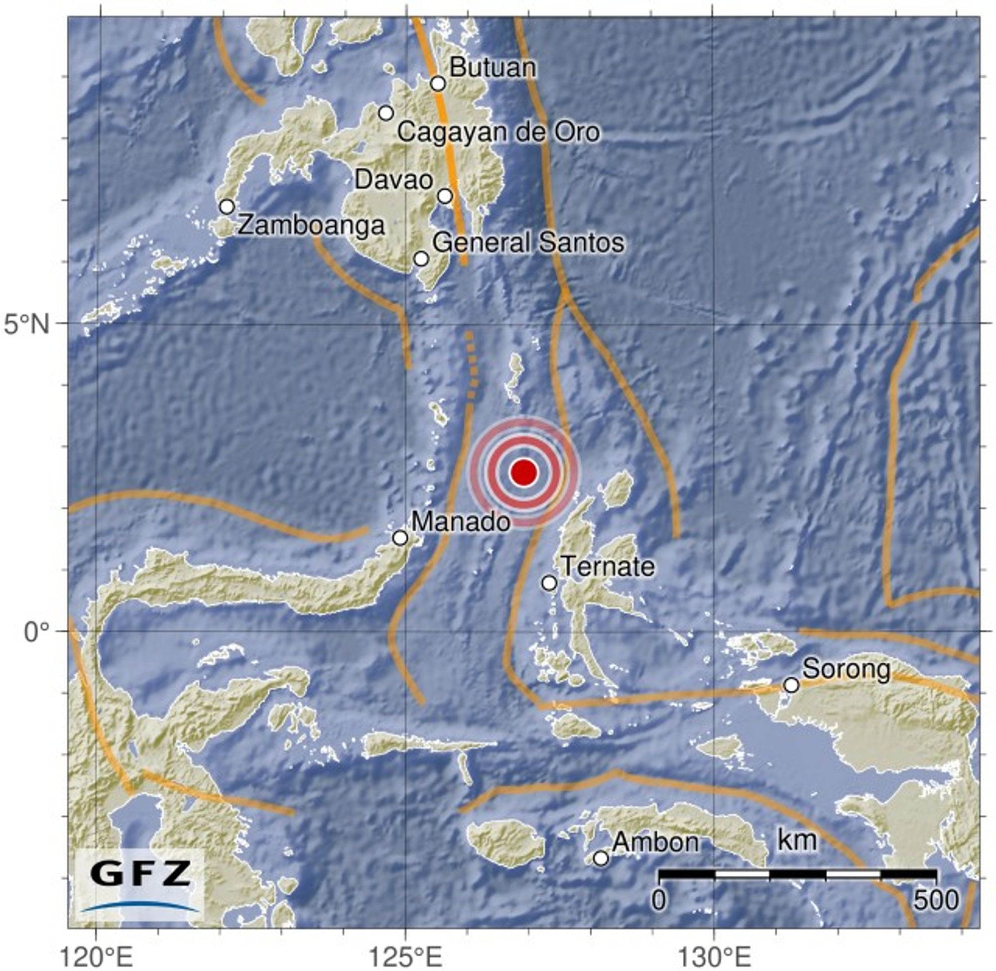 Event map showing the location of the earthquake.