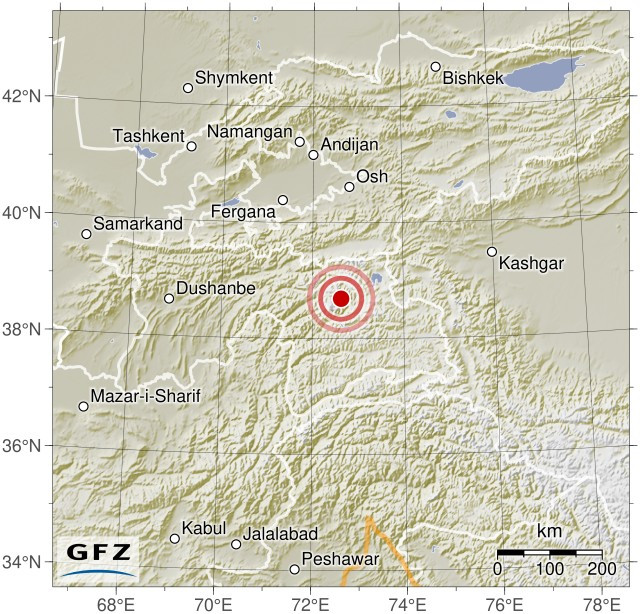 Event map showing the location of the earthquake.