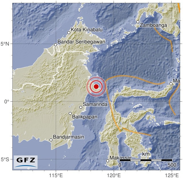 Event map showing the location of the earthquake.