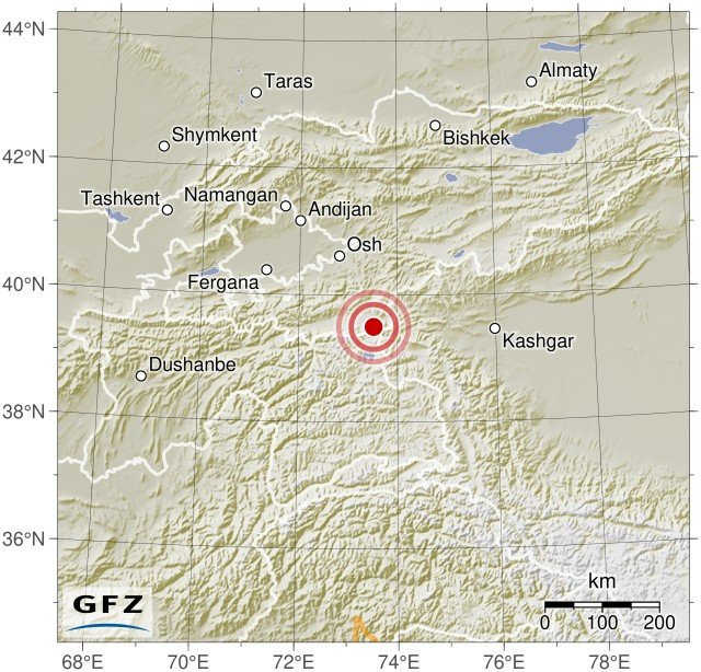 Event map showing the location of the earthquake.