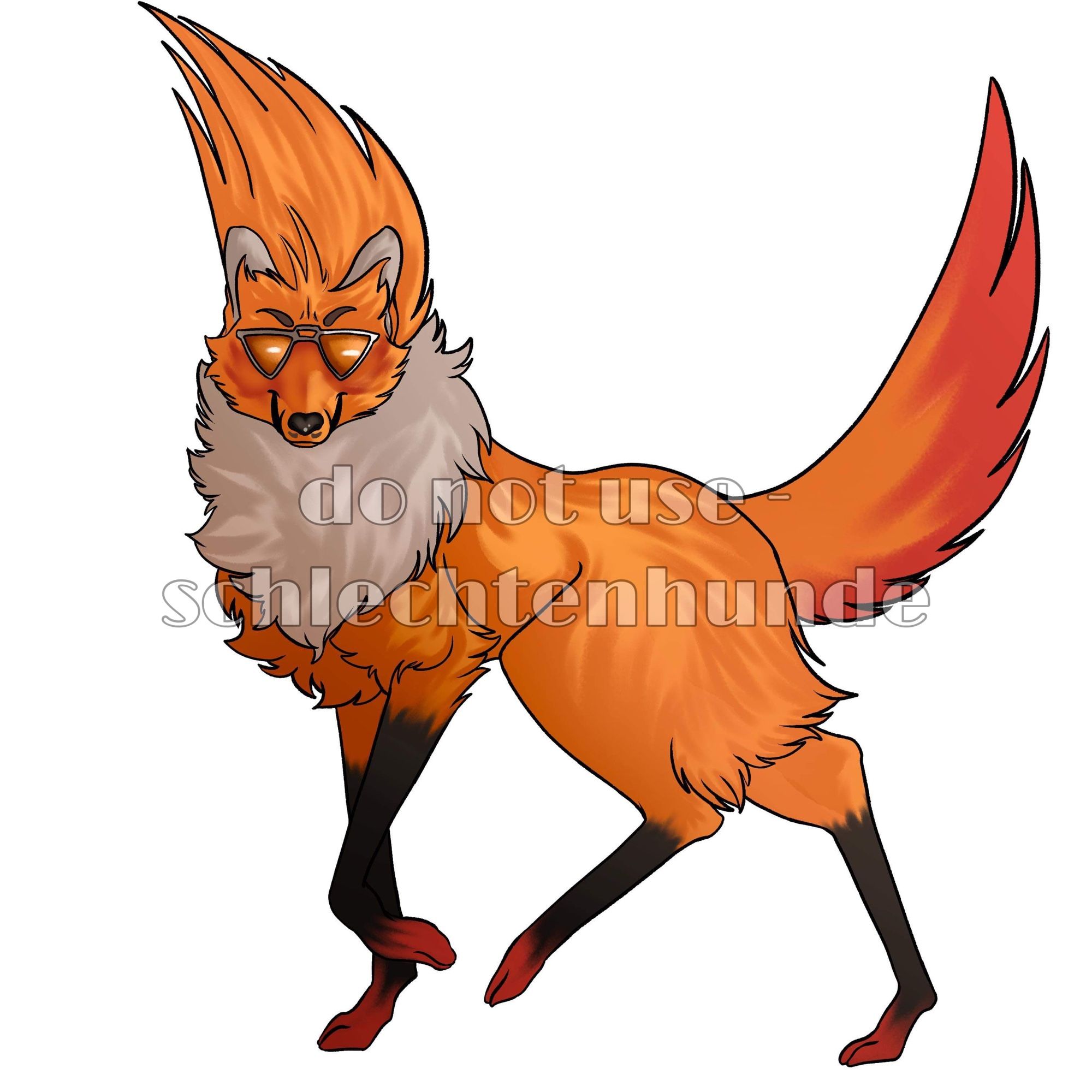 Present Mic as a Maned Wolf