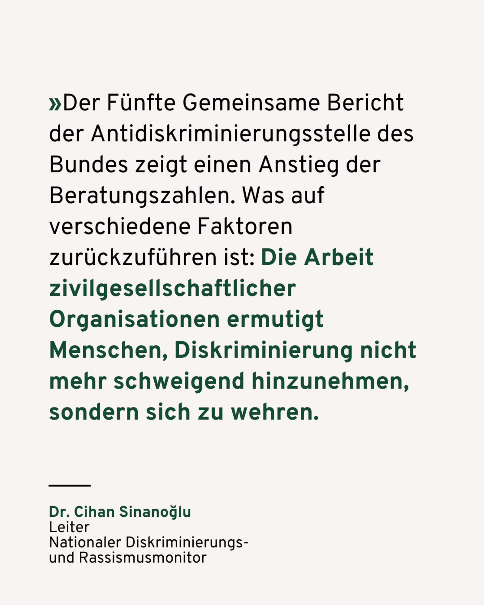 Der Fünfte Gemeinsame Bericht der Antidiskriminierungsstelle des Bundes zeigt einen Anstieg der Beratungszahlen. Was auf verschiedene Faktoren zurückzuführen ist: Die Arbeit zivilgesellschaftlicher Organisationen ermutigt Menschen, Diskriminierung nicht mehr schweigend hinzunehmen, sondern sich zu wehren.