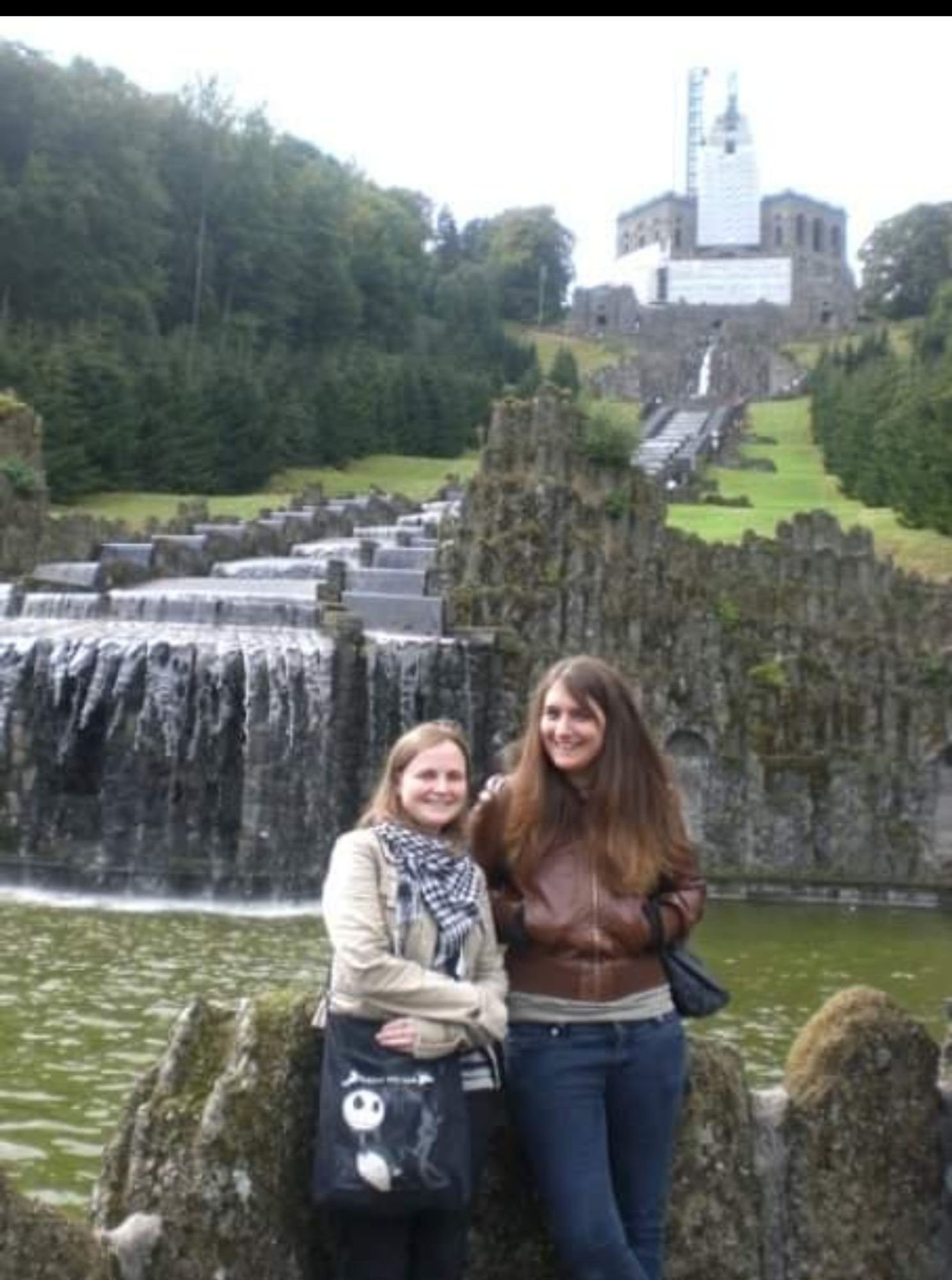 Me and my friend at Bergpark Wilhelmshöhe.. We were 26 at the time