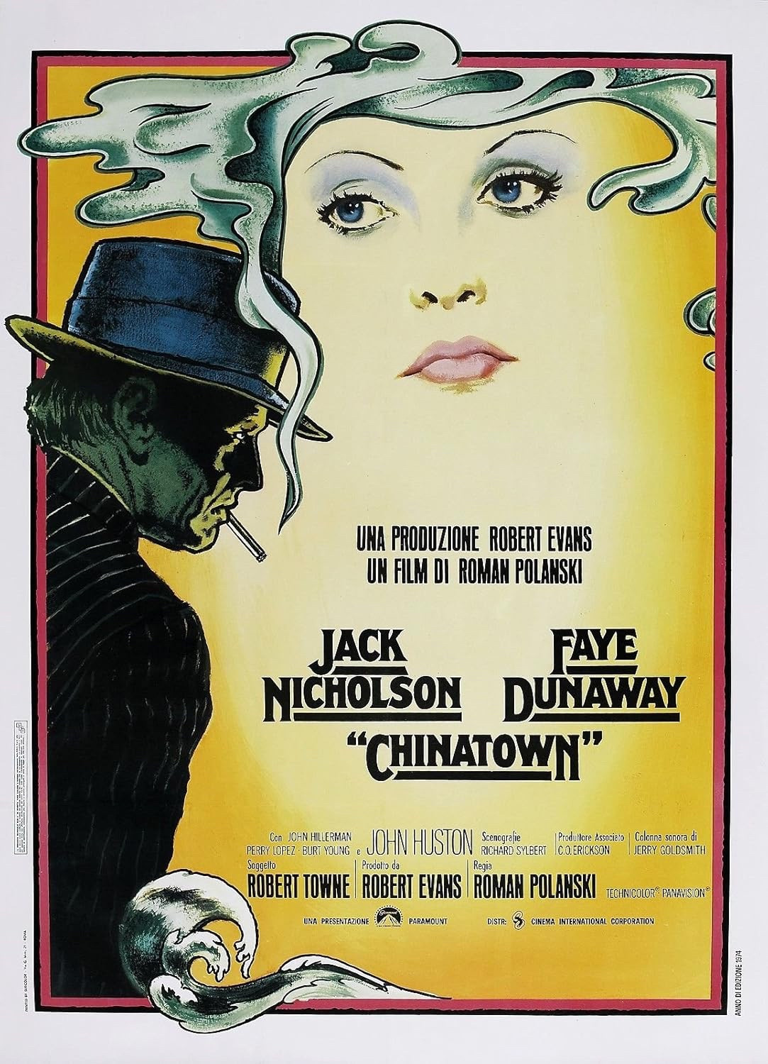 Film Chinatown
---
Datum Mittwoch, 04.09.24
Uhrzeit 22:00 Uhr
Ort Babylon, Rosa-Luxemburg-Str. 30, 10178 Berlin
Treffpunkt ab 21:40 Uhr im Eingangsbereich
Platzwahl Kino 3, Reihe 3, Platz 6
Tickets https://babylonberlin.eu/film/6358-chinatown
---
Jahr 1974
Regie Roman Polanski
Spielzeit 2h 11m
Sprache OmU, Englisch
---
Beschreibung "An Raymond Chandlers Kriminalromanen orientiert, in Stil und realitätsbezogener Darstellung jedoch weit darüber hinausgehende Auseinandersetzung mit der amerikanischen Wirklichkeit nicht nur der 1930er Jahre. Zugleich ein Einblick in die psychologische Befindlichkeit einer durch und durch maroden Gesellschaft." - Lexikon des Internationalen Films
---
Link https://www.deutschlandfunkkultur.de/chinatown-autor-drehbuchautor-robert-towne-ist-gestorben-dlf-kultur-50f71c3b-100.html
---
Auswahl von Dennis
---
Linktree https://linktr.ee/filmmusikbuch