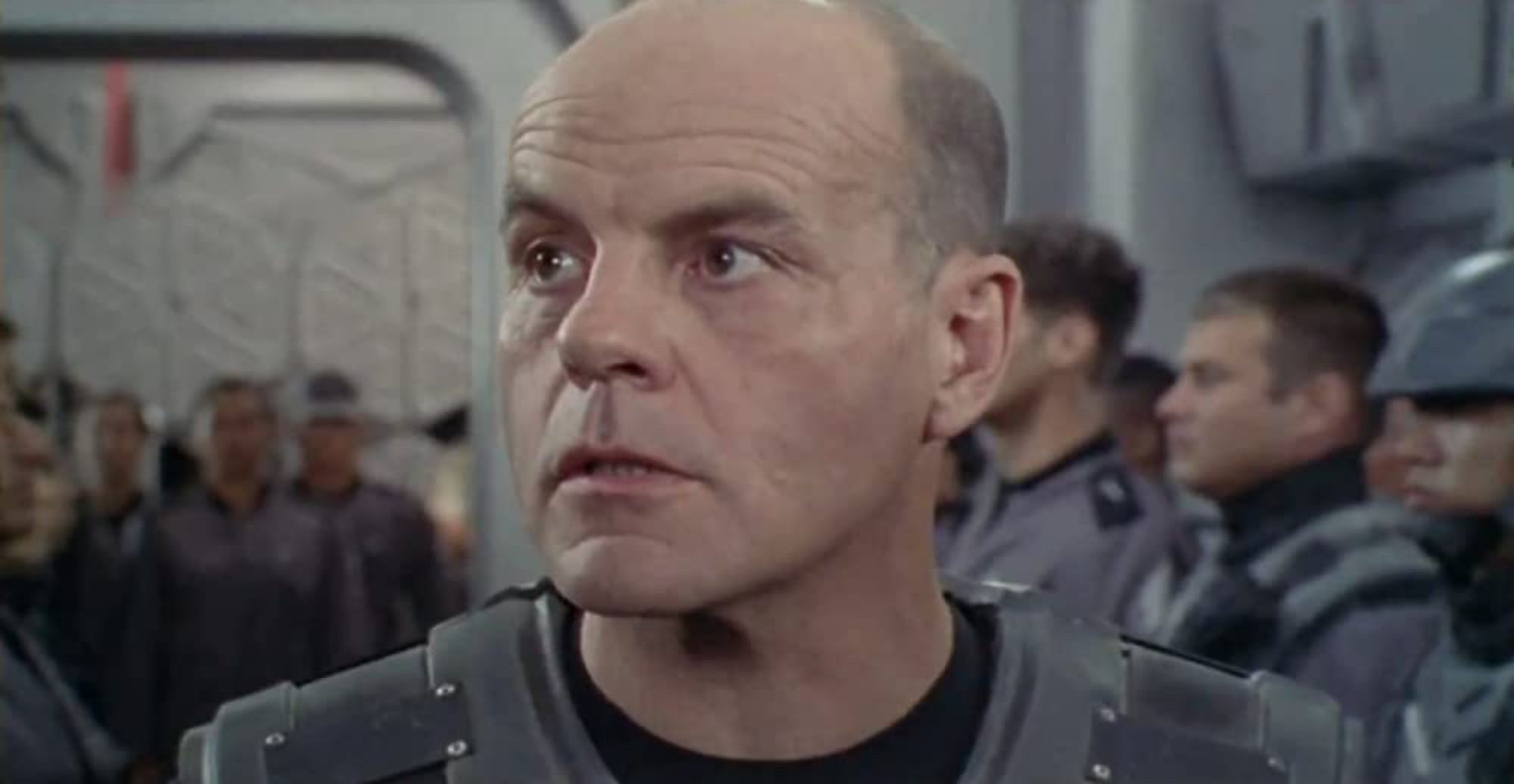 Still photo of Michael Ironsides as Jean Rasczak in Starship Troopers. 