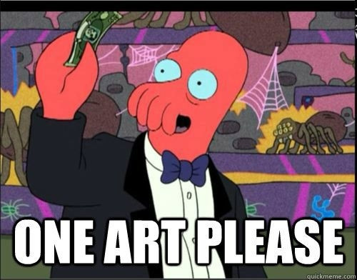 Futurama - Zoidberg - One art please