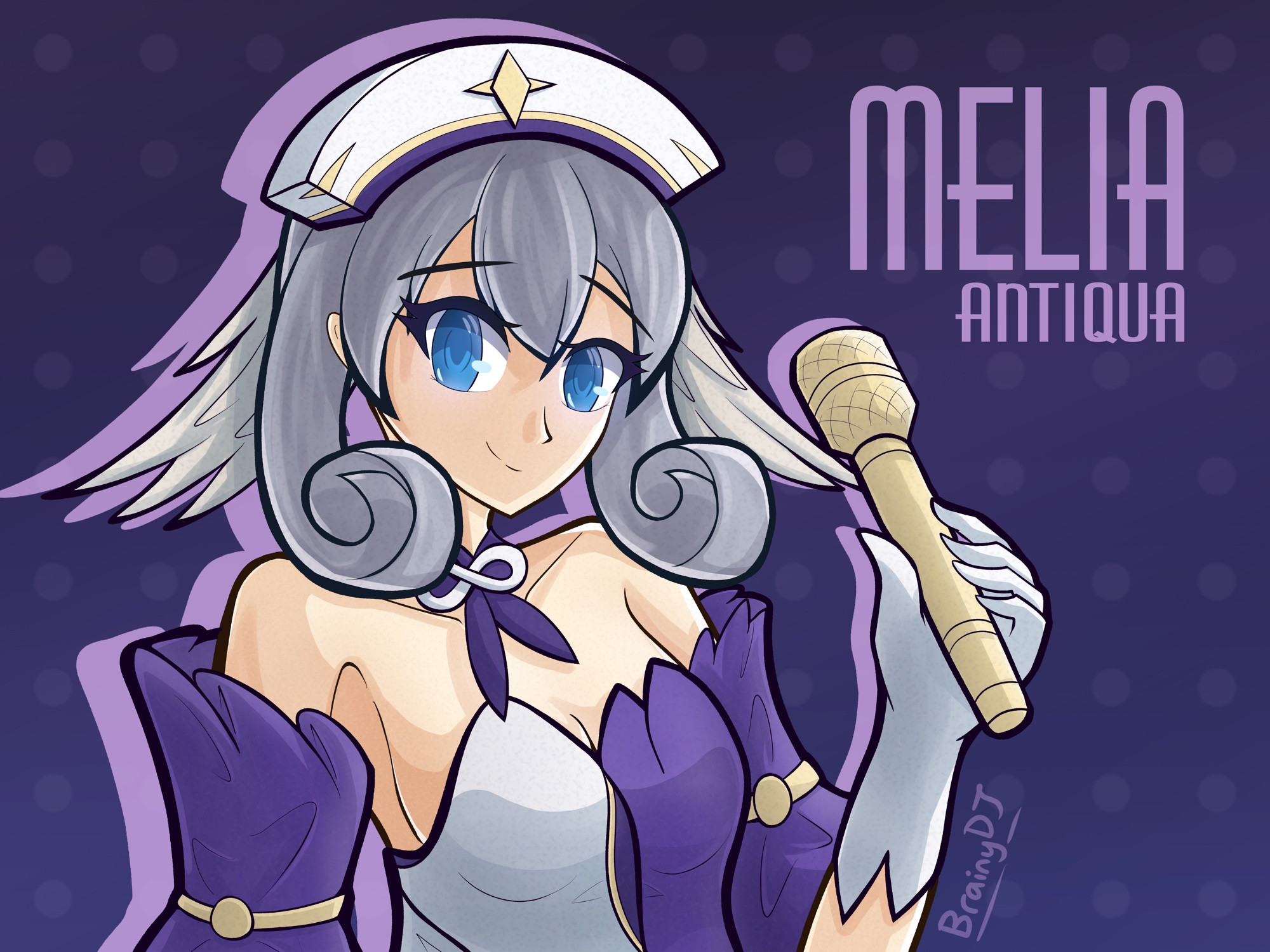 Melia Antiqua from Xenoblade Chronicles dressed as Robin from Honkai Star Rail