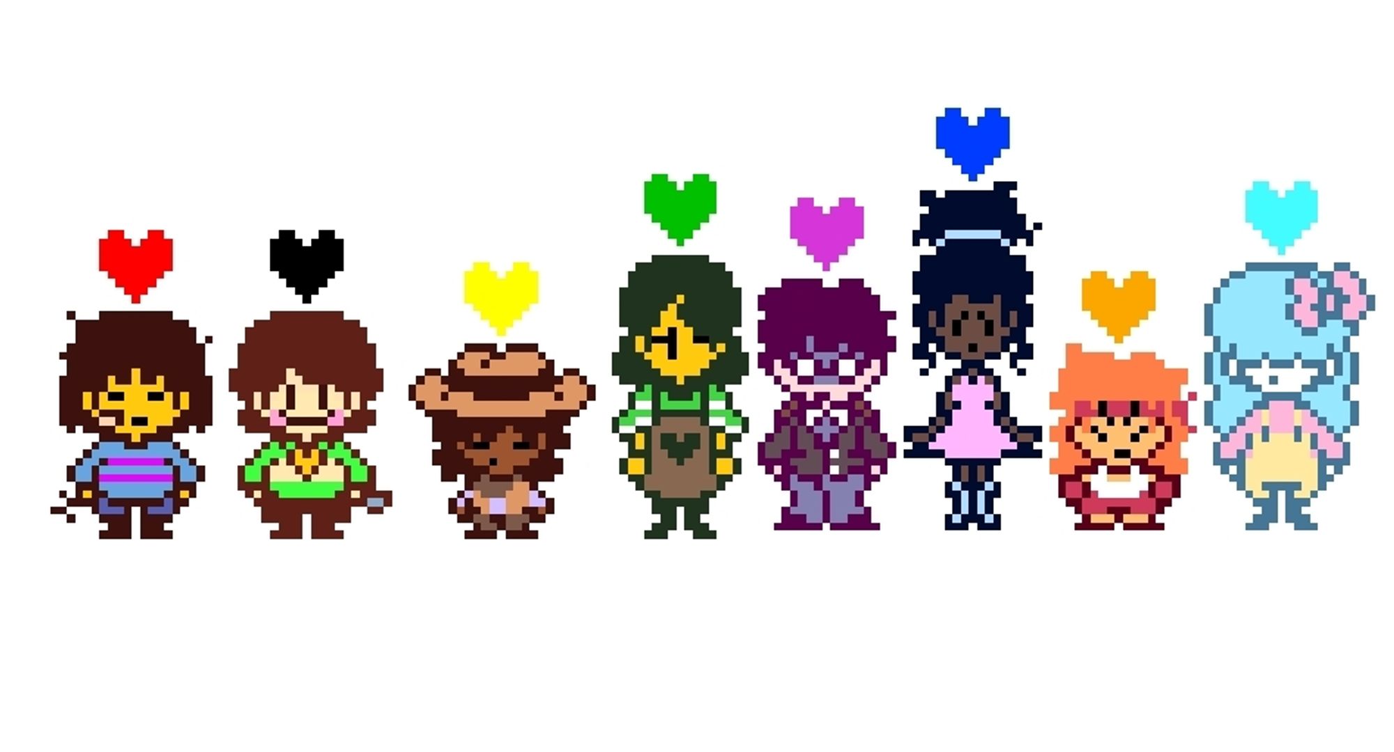 My personal interpretations of what the undertale souls would look like