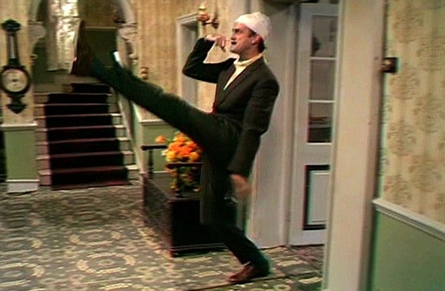 Basil Fawlty remembering to forget on Remembrance Day