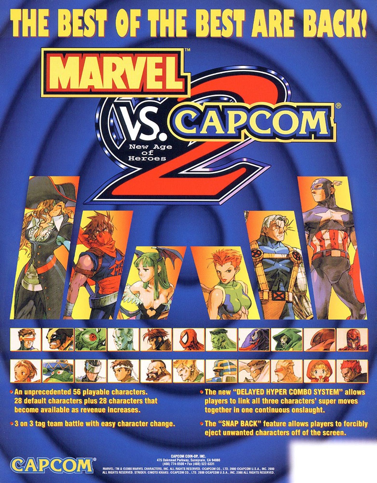 Marvel vs Capcom 2 advertisement