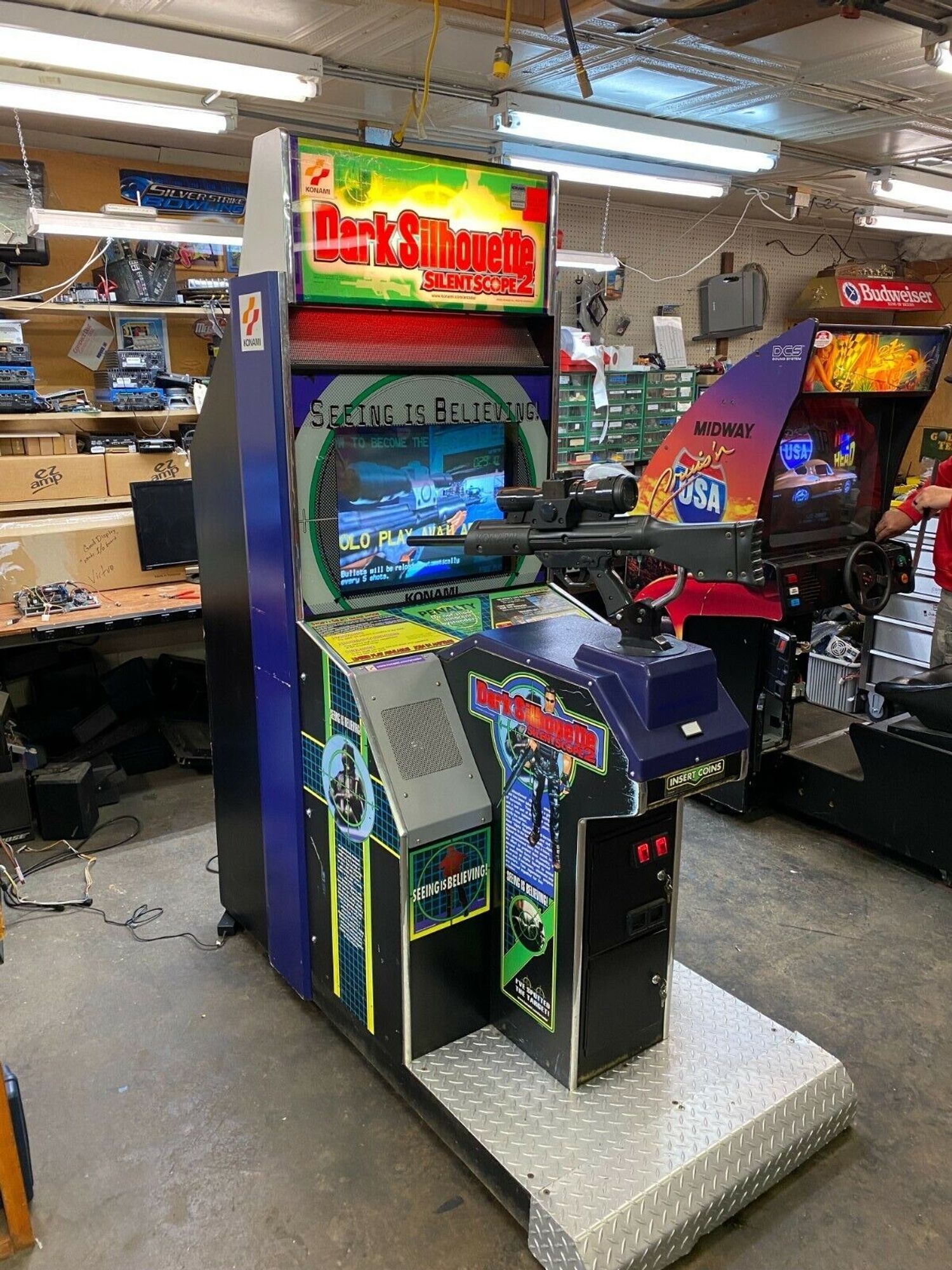 Silent Scope arcade cabinet