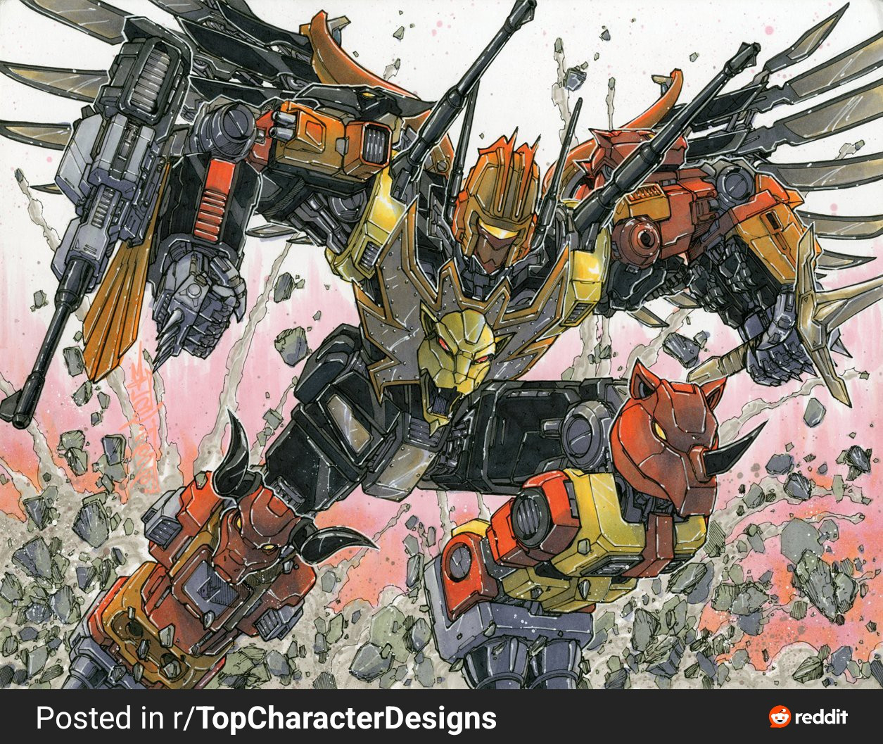 Private commission of Predaking by Alex Milne.