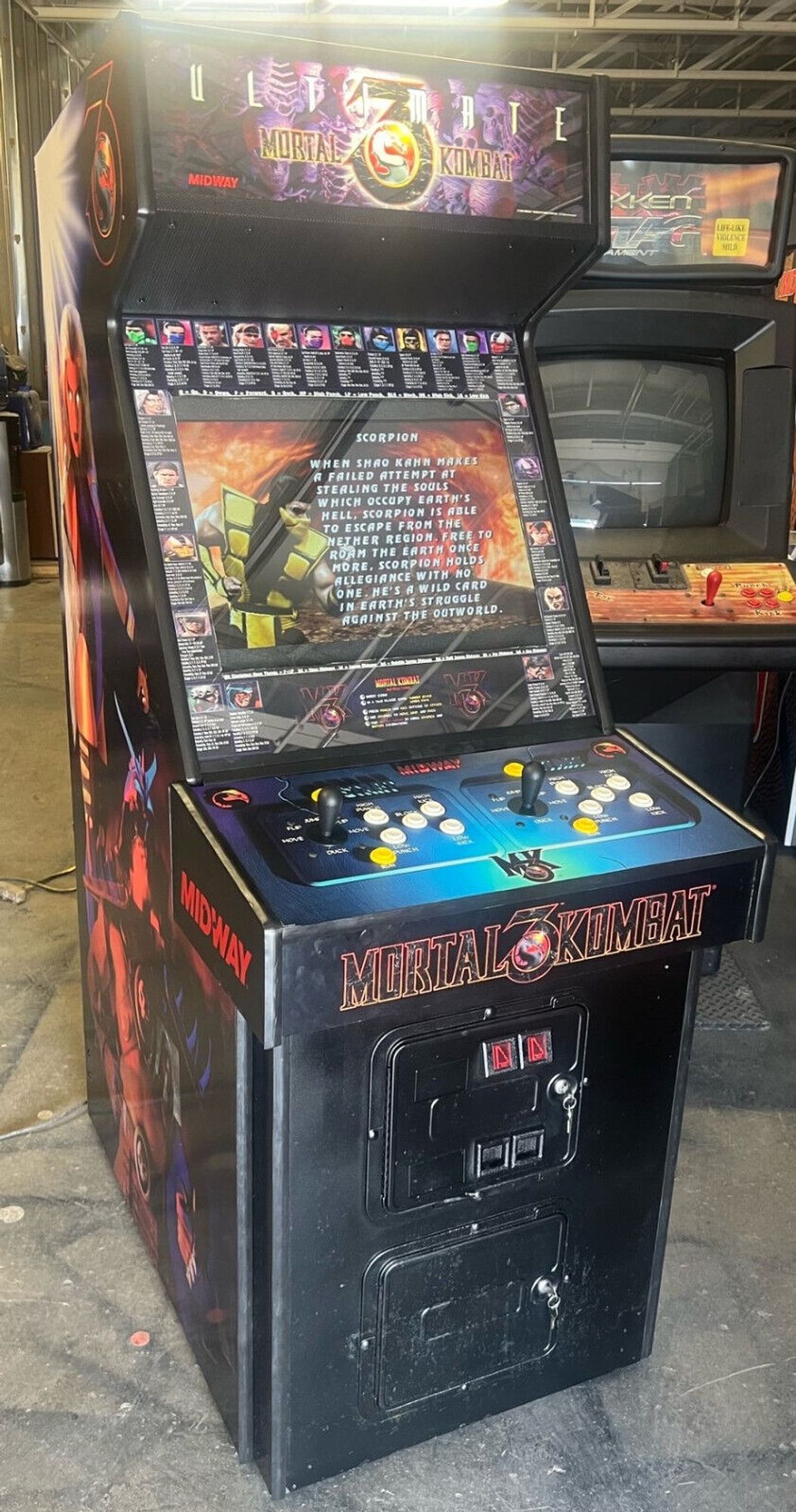 Mortal Kombat 3 arcade cabinet