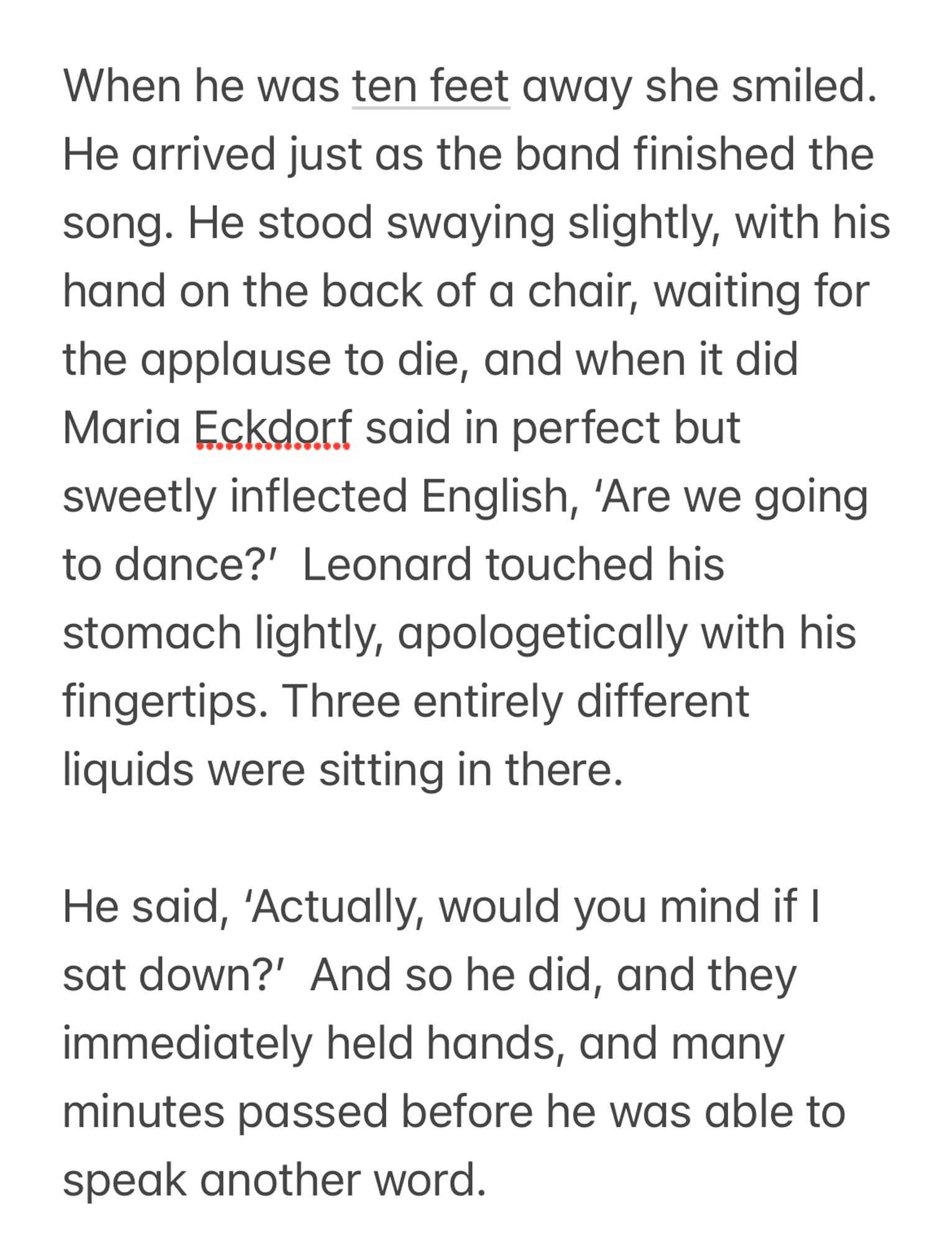 Text from The Innocents by Ian McEwan. The moment Leonard Marnham meets Maria Eckdorf on his first evening out in Berlin. The lyrics in the post are the start of Saxophone Song by Kate Bush, and it conjures up this scene in my mind.