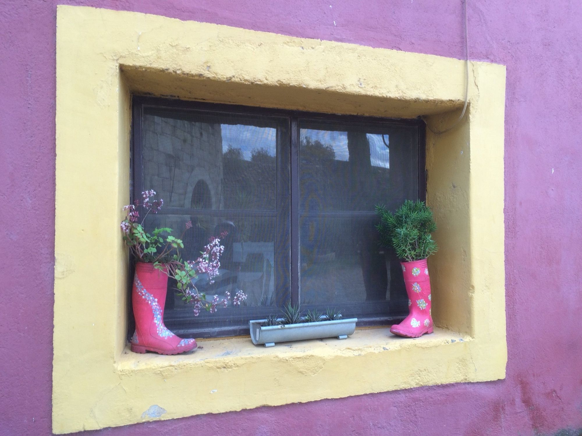 A building restored for a farm school project in the abandoned village of Granadilla in western Spain.