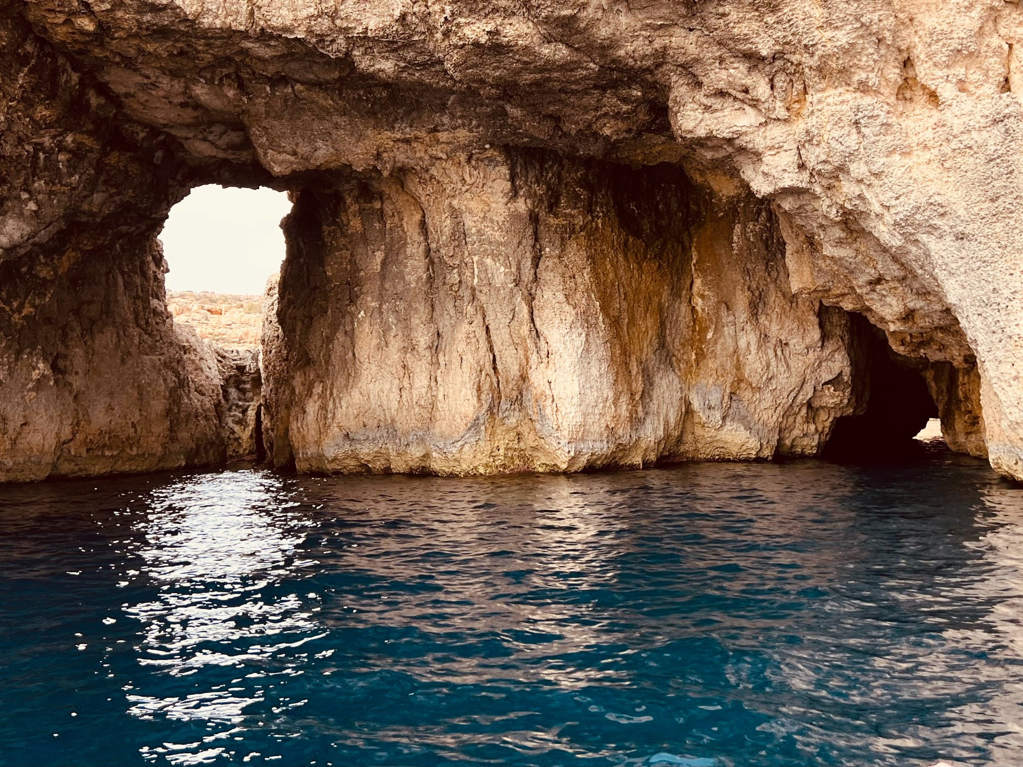 Caves, cliffs & rock windows, Comino, Malta