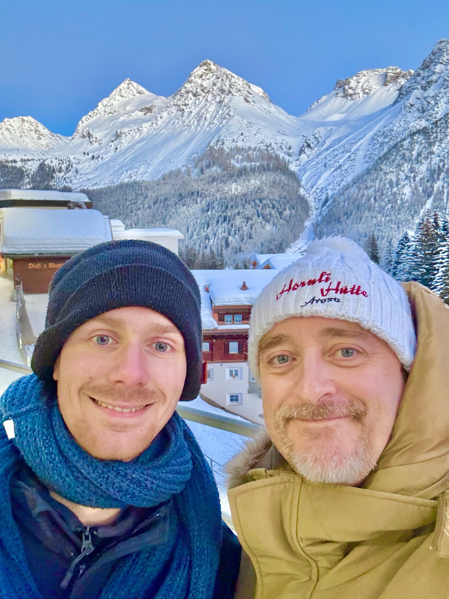 Christopher et Michel à Arosa en Suisse 🇨🇭