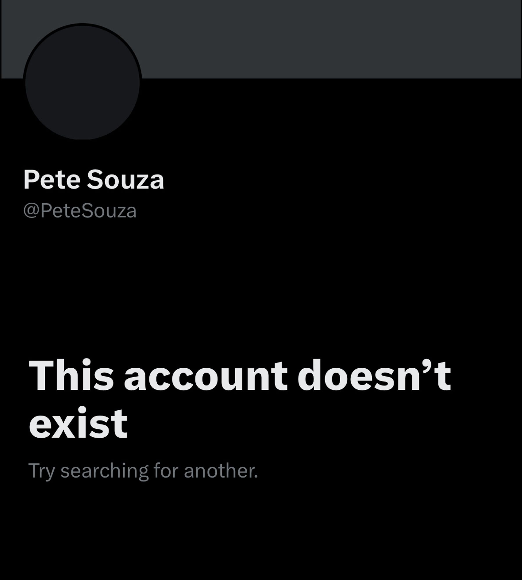 Pete Souza @PeteSouza
This account doesn't exist