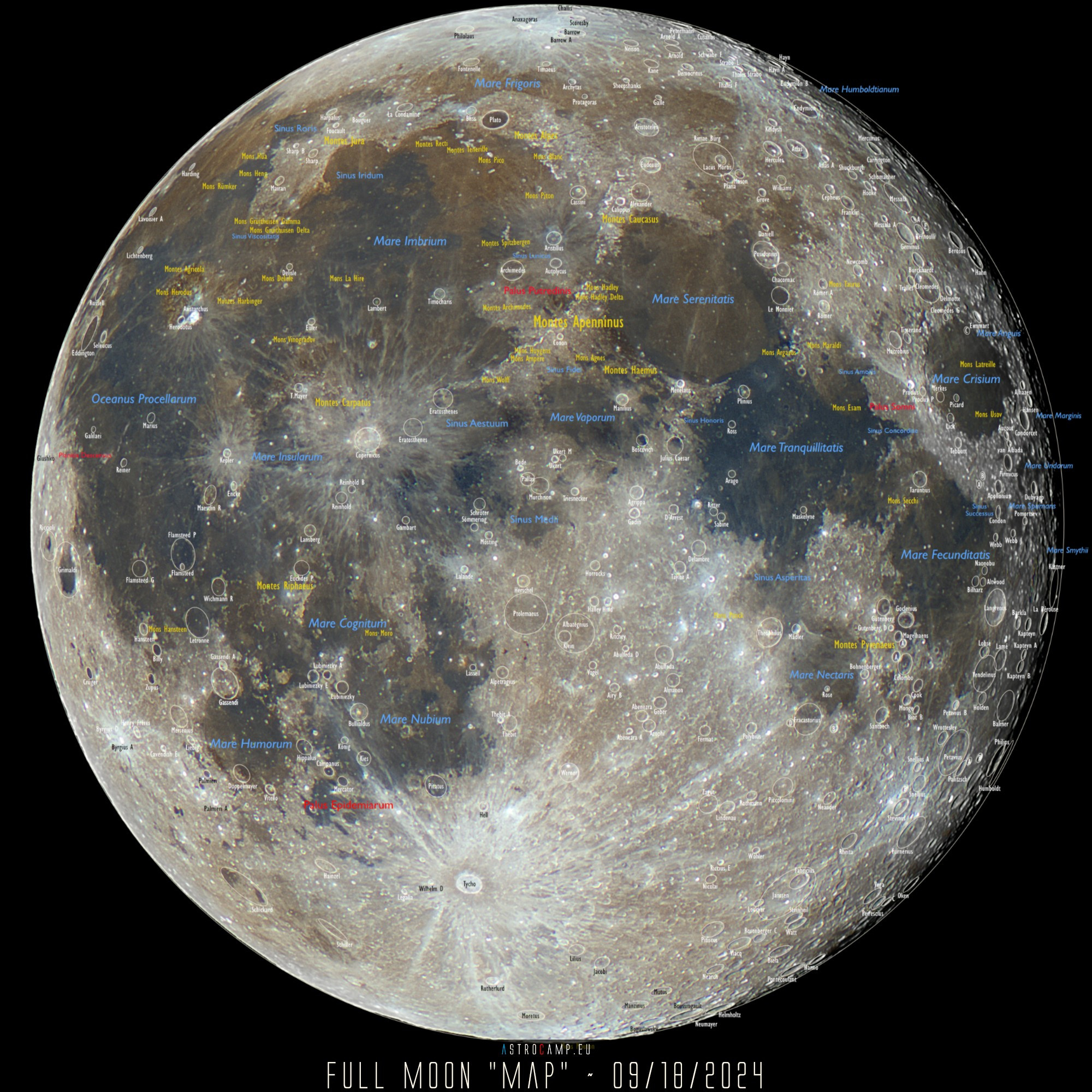 Map of the Moon