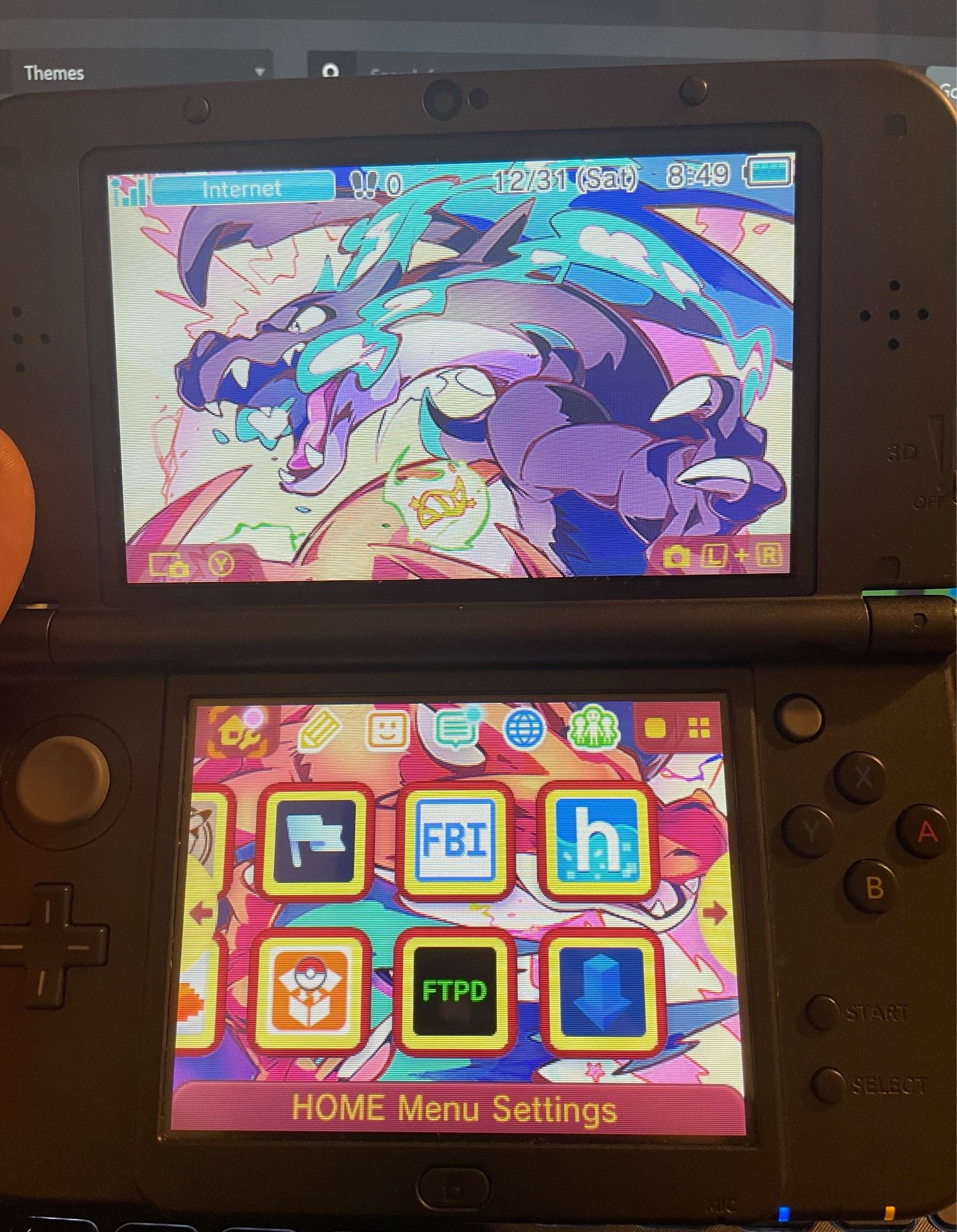 3 dsxl home screen
#pokemon
#3ds
#moded3ds
#pokemongames