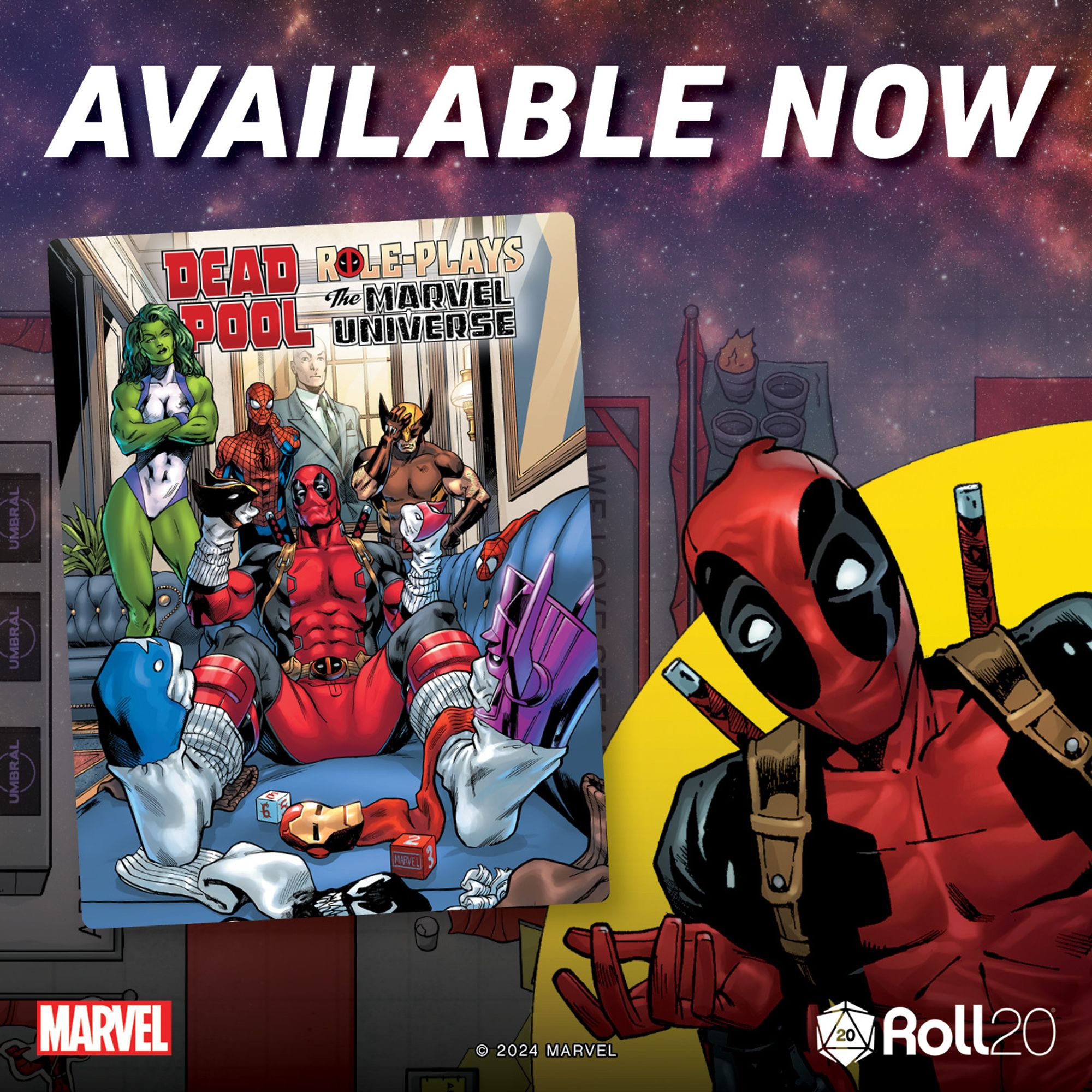 Deadpool Role-Plays the Marvel Universe at Roll20