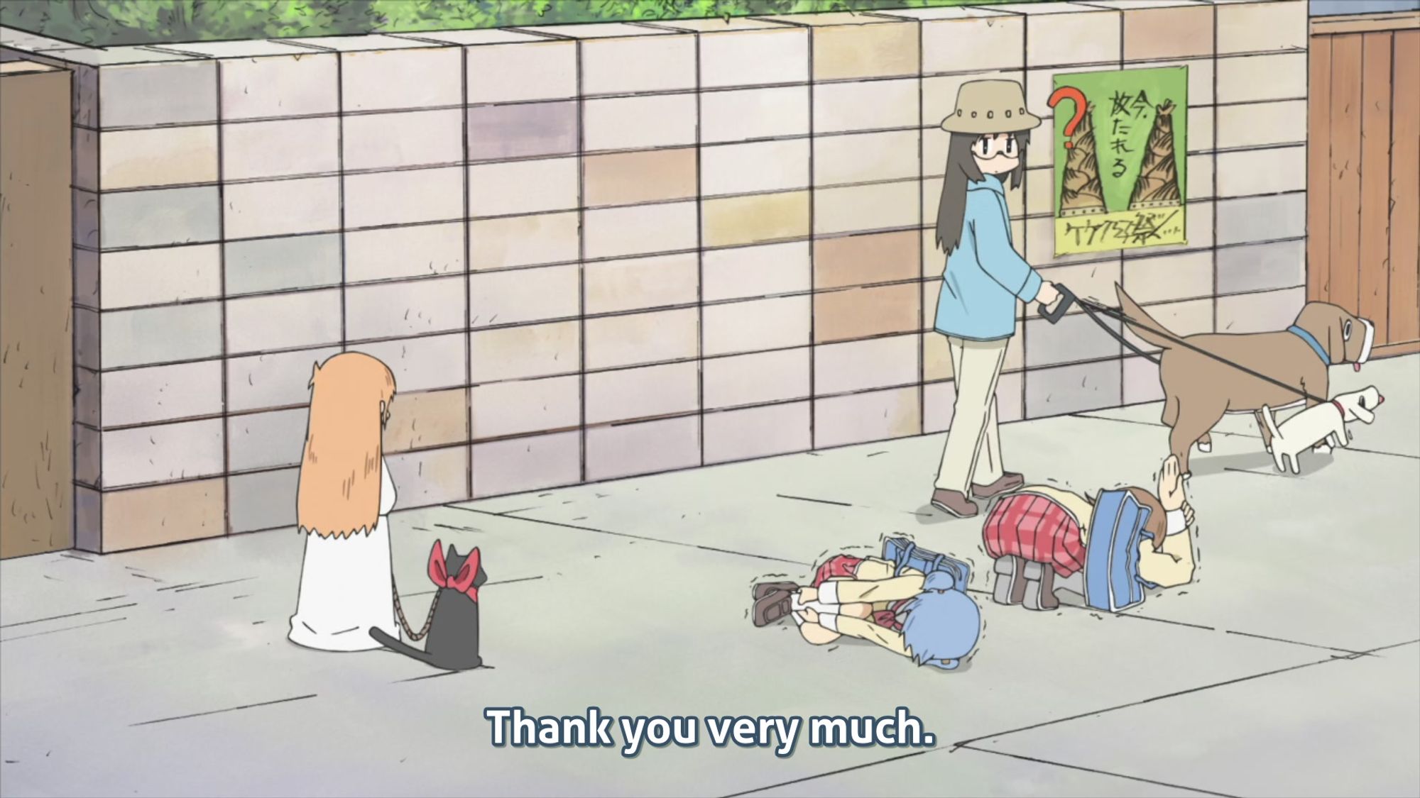 A random Nichijou frame from EP22.