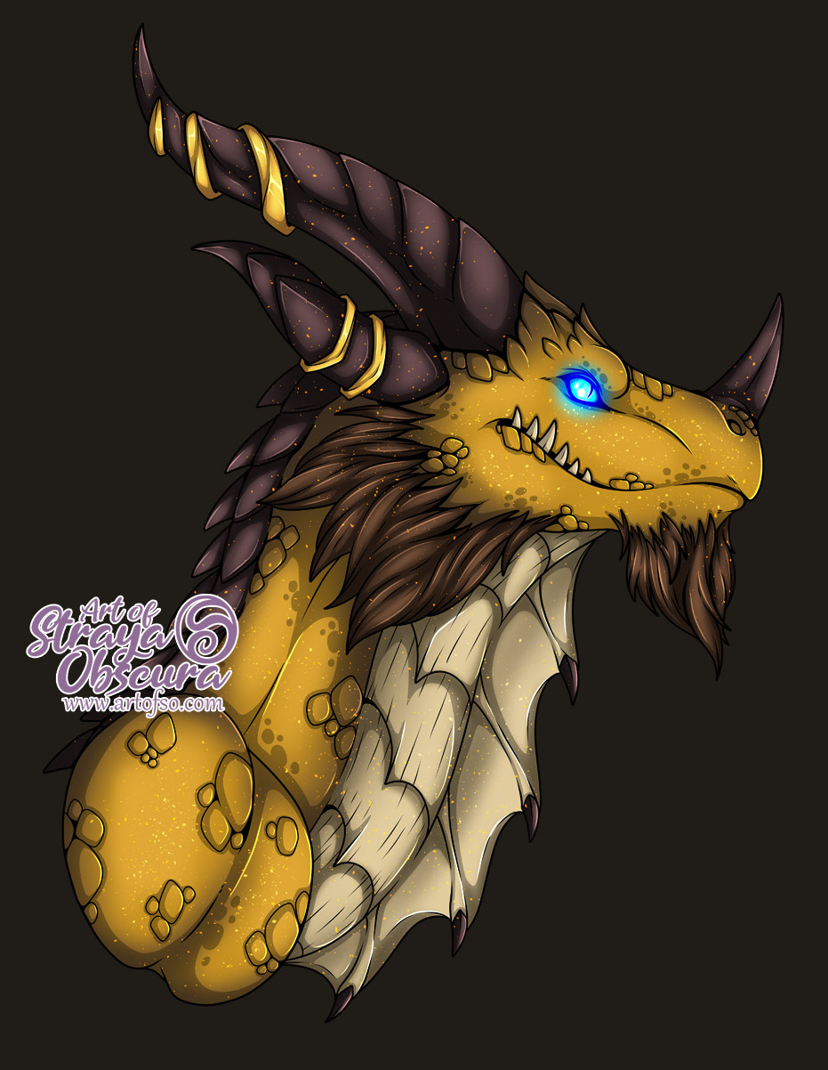 Bust illustration of Nozdormu from Warcraft.