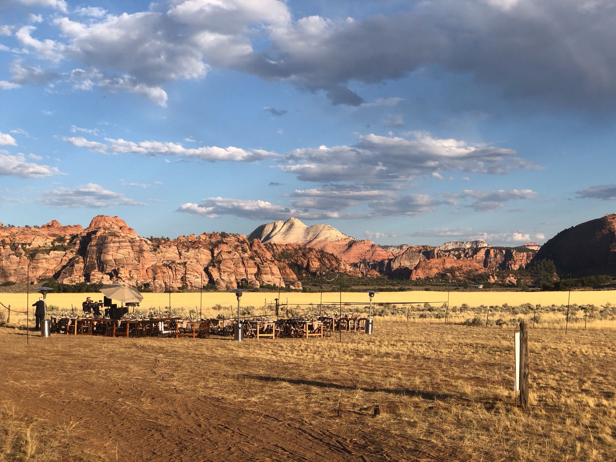 Another view of the wedding location near Virgin, UT.