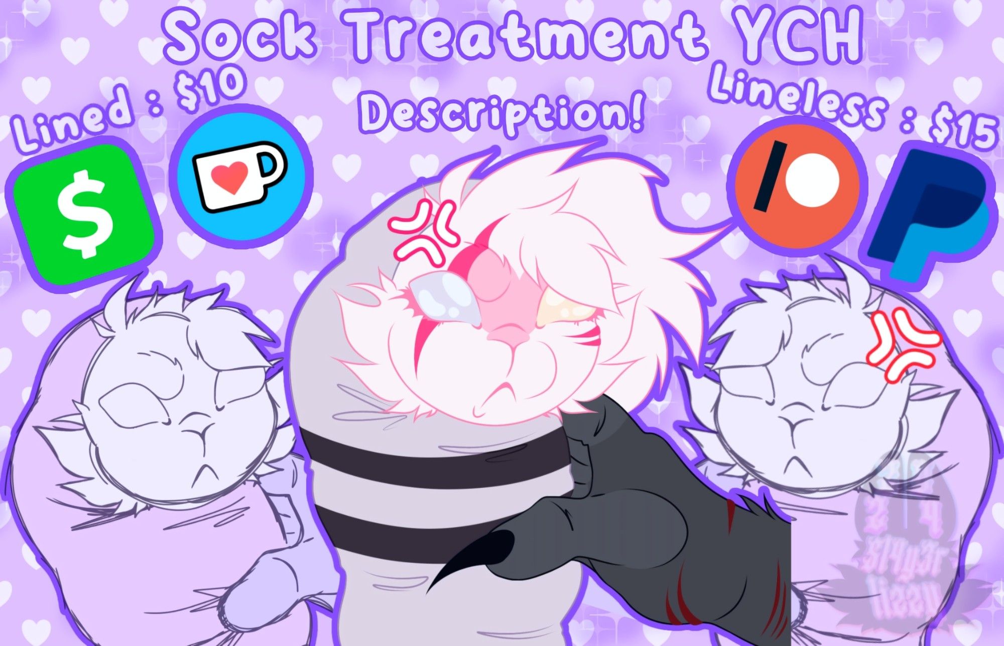 A ych! A furry/human ych that can be bought :3 ych stands for " your character here "