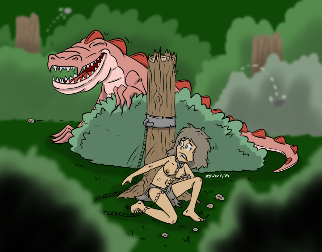 The slaves were tethered to a sacrificial tree each, and they were given a handful of stones. That was all they had. Then, the Blind Saurus was released.

The creature was massive and blind. It relied on smell and, most importantly, sound to locate its next meal. It roamed the sacrificial grounds stomping the dark grass underneath, every now and then roaring to assert domination; sniffing the air for any trace of sweat and fear.

The slaves had only one option: stay quiet and use their stones smartly: toss one as far as you could to distract the Blind Saurus. Some of the smartests players would toss their stones in the direction of other slaves. Better them than they, right?

The ritual ended when the Blind Saurus retreated back to its cave, now satisfied. The slaves left alive were often rewarded with better quarters and food; and, if they kept surviving, with the distant hope of freedom.