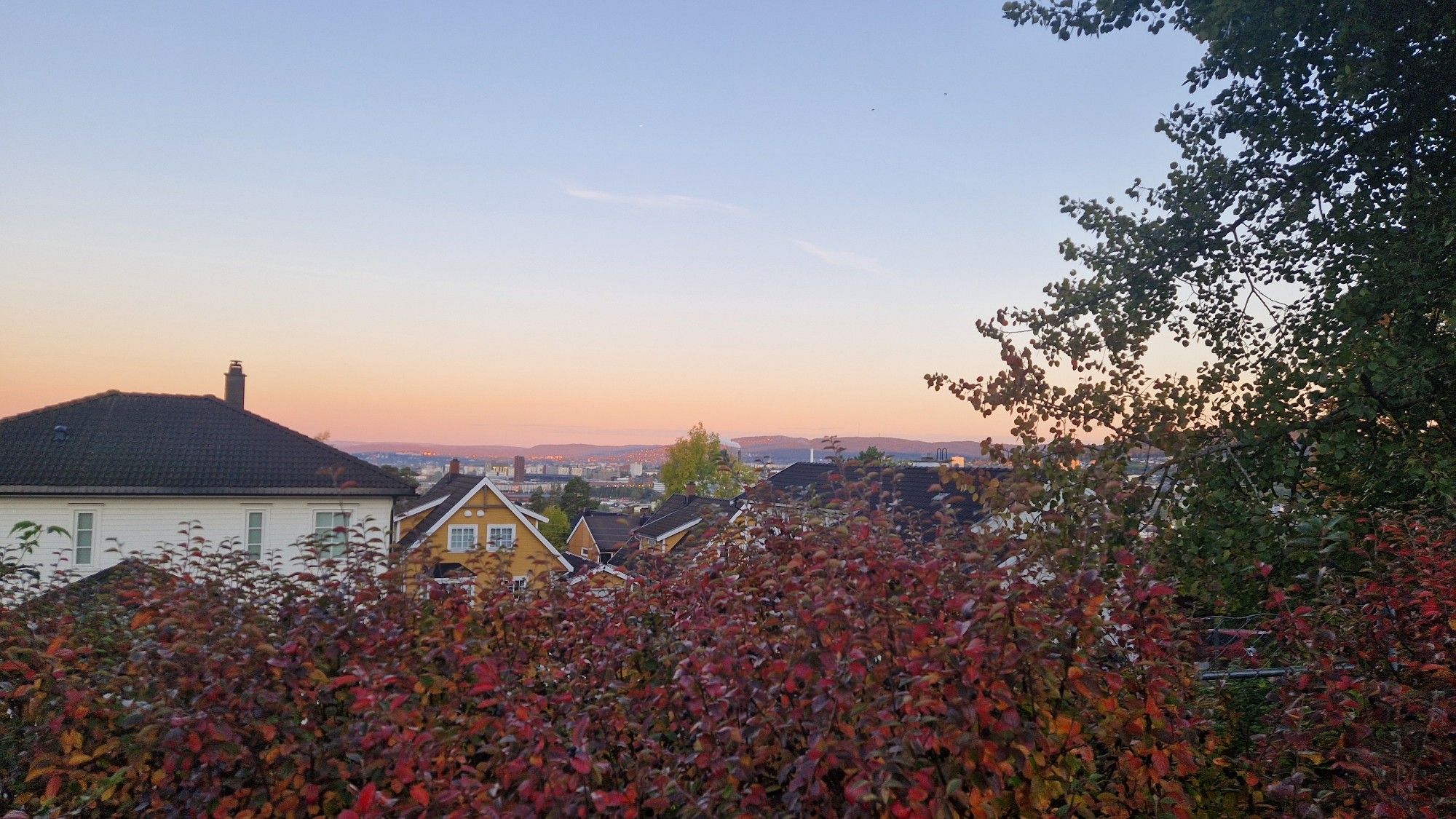 Utsikt over Oslo fra Haugerud