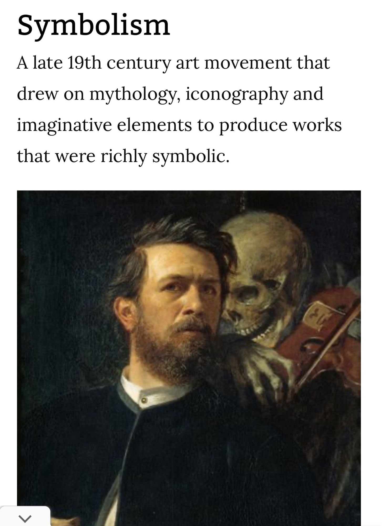 Symbolism
A late 19th century art movement that drew on mythology, iconography and imaginative elements to produce works that were richly symbolic.