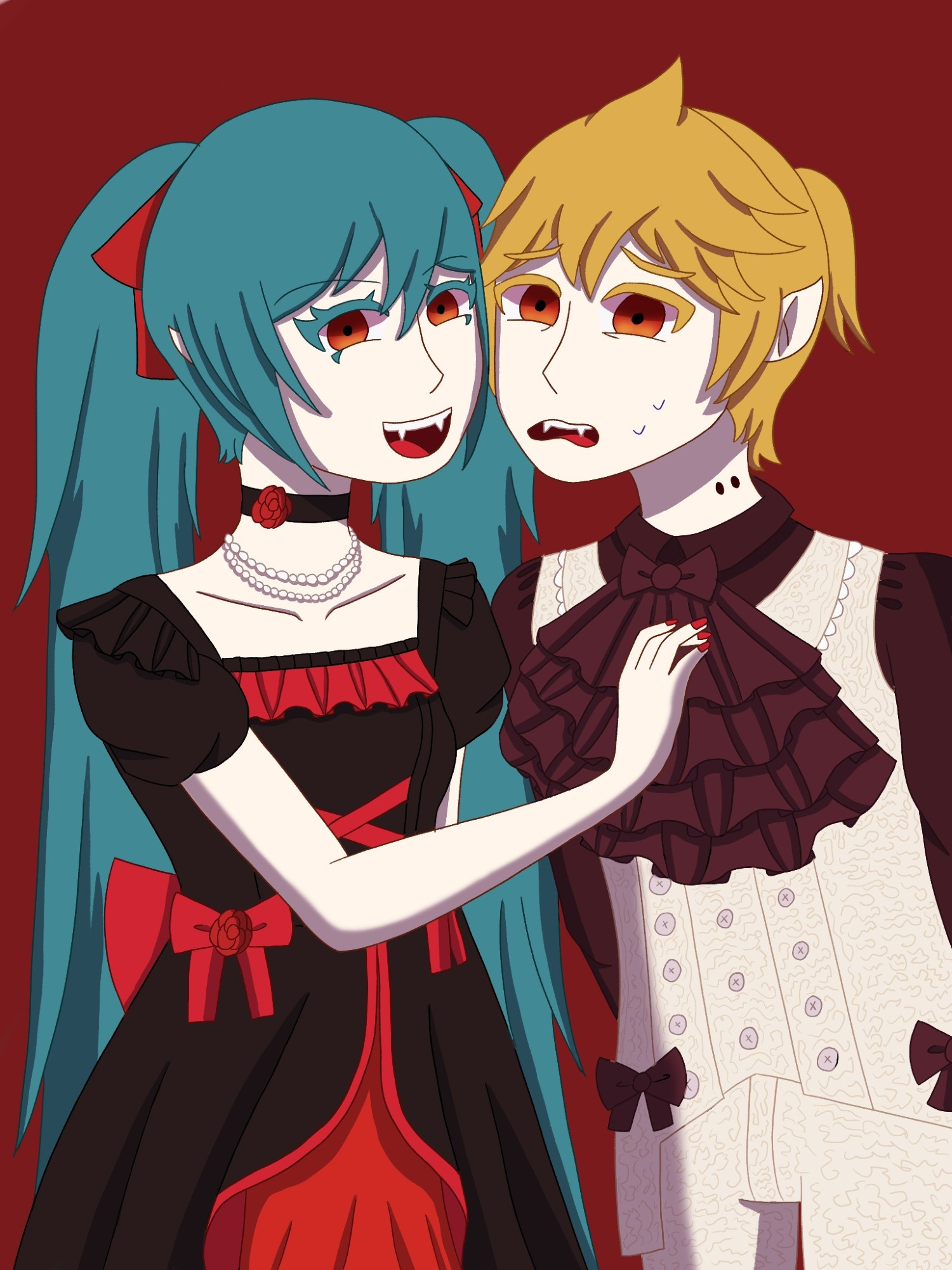 Vampire lenmiku au yayyyyyy