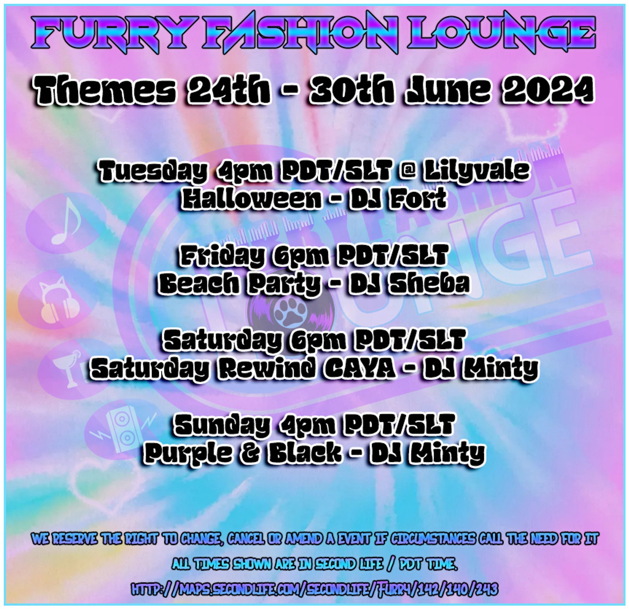 Photo showing the FF Lounge themes 24-30th June 2024.