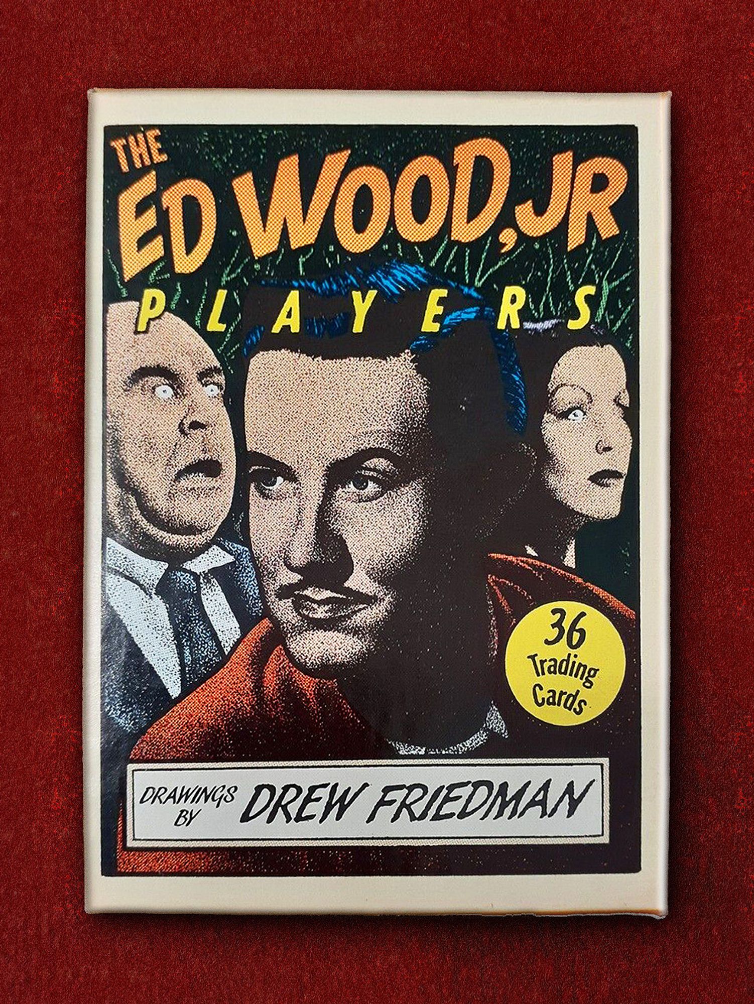 box cover of the Ed Wood Jr Players Trading Card set